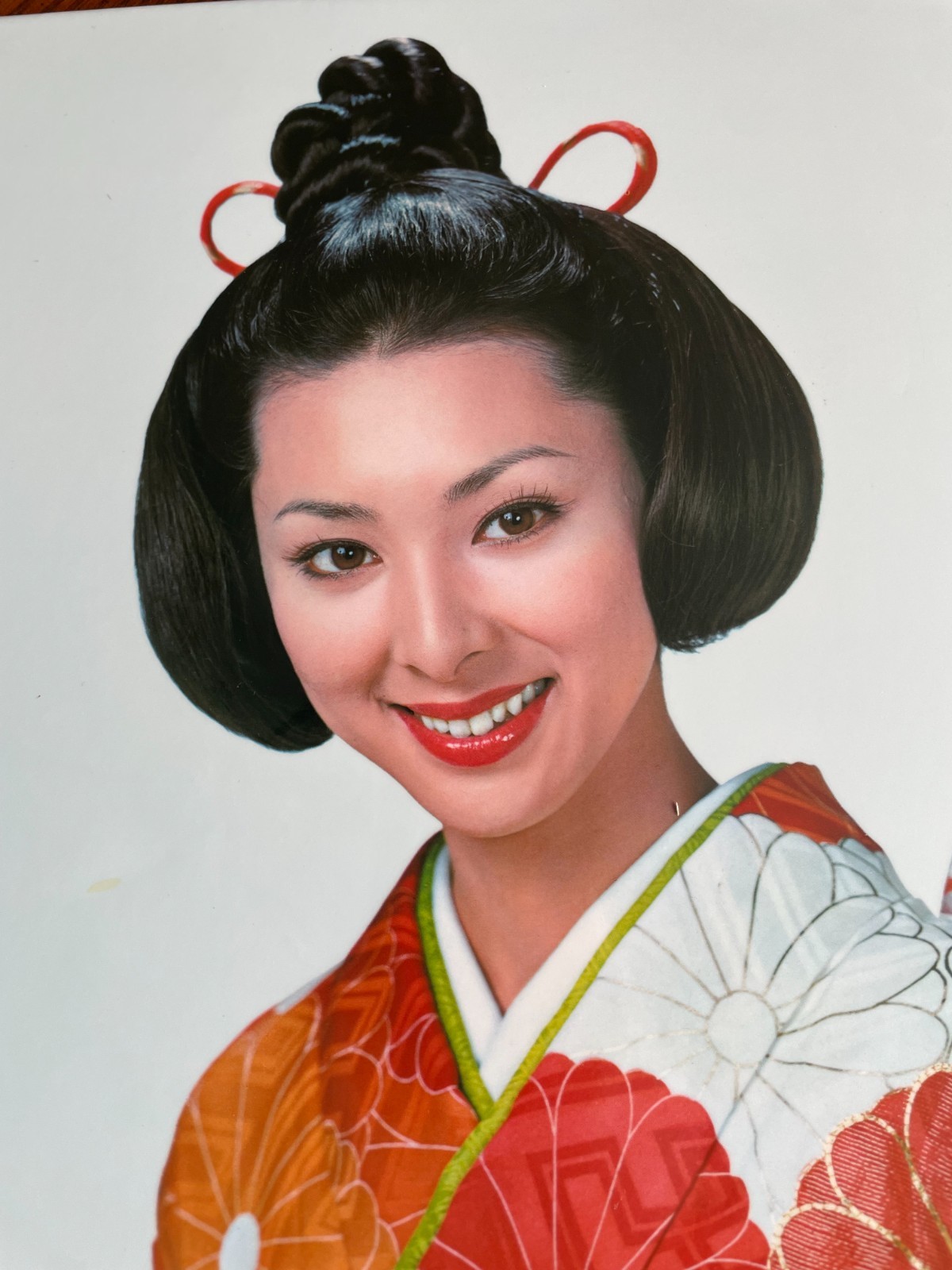 Vintage Fuji Film Fujicolor Counter Top Store Display – Japanese women Kimono