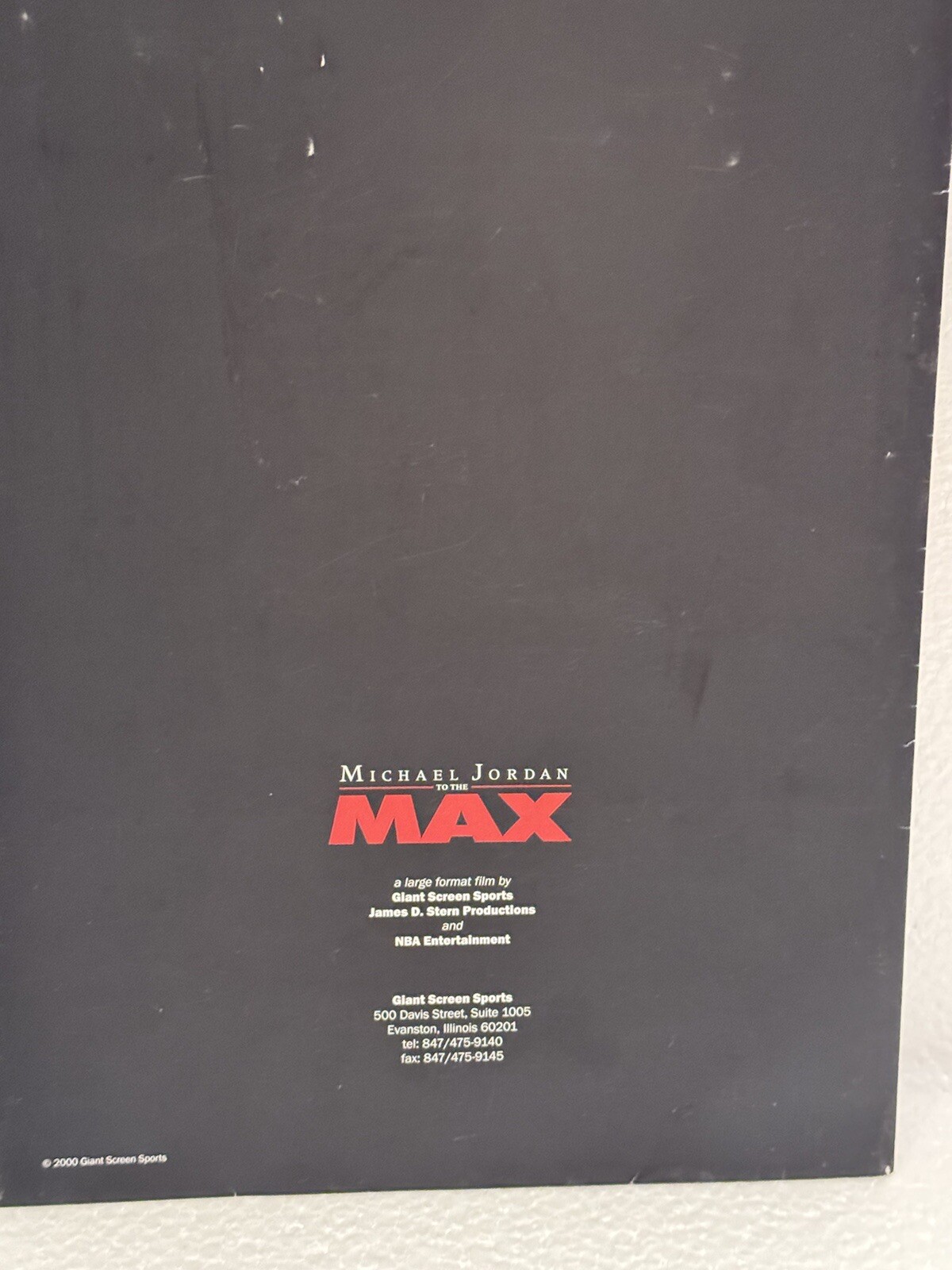 MICHAEL JORDAN to theMAX Media Press Brochure Rare
