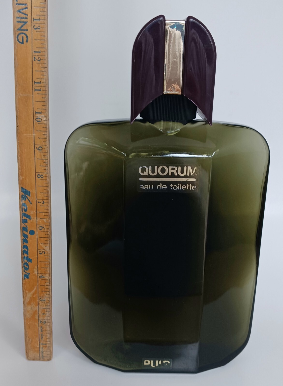 Large Department Store Display QUORUM PUIG Men Eau De Toilette Bottle 12.5″ Tall