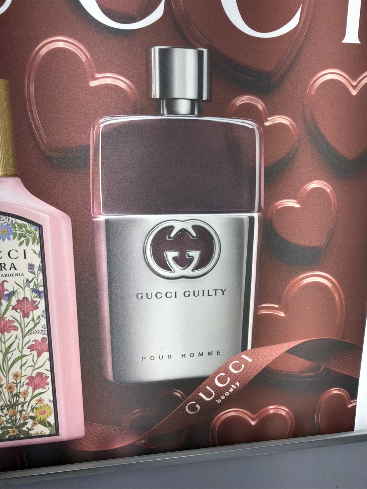 Gucci Backlit Lightbox Display Insert 13.25” Retail Fragrance Tower Panel