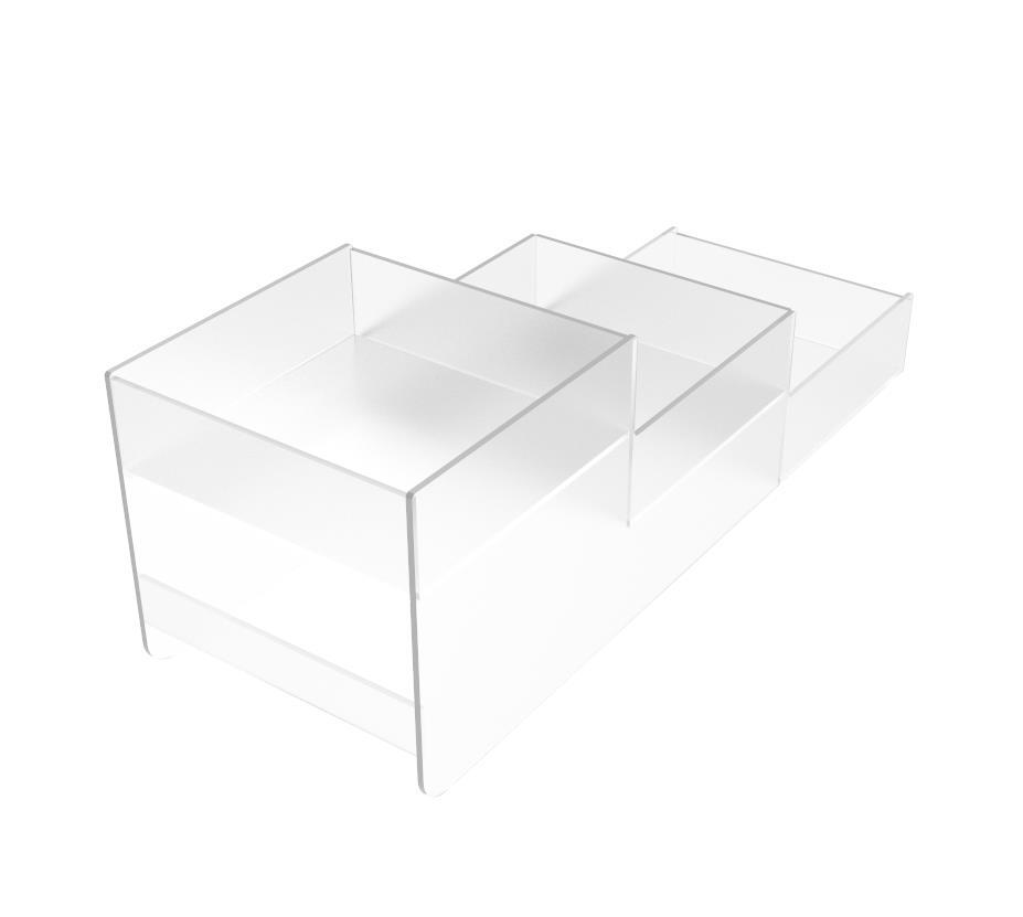 6×6″ Candy Display Countertop Toieltry Organizer Make-up Cosmetics 3 Tier