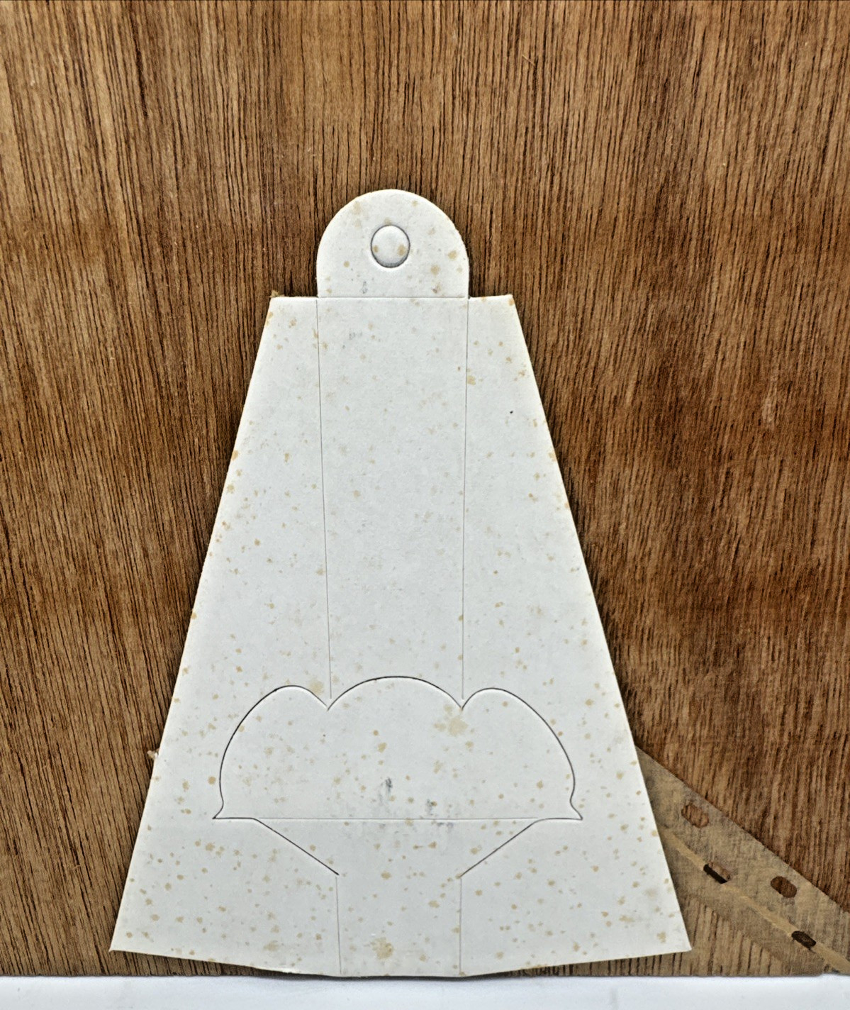 Vintage Greenleaf Dollhouse Shingles Store Display Sample Board Fishscale