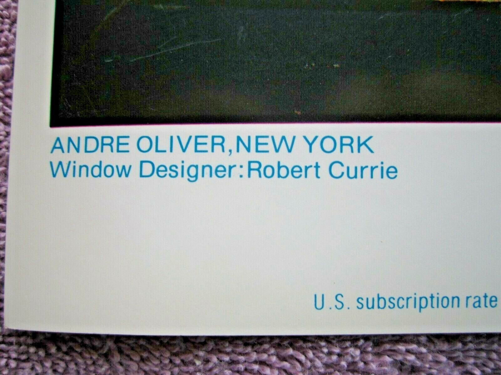 1982 ANDRE OLIVER, NY STORE WINDOW DISPLAY BOATMEN PHOTOGRAPH PRINT #363