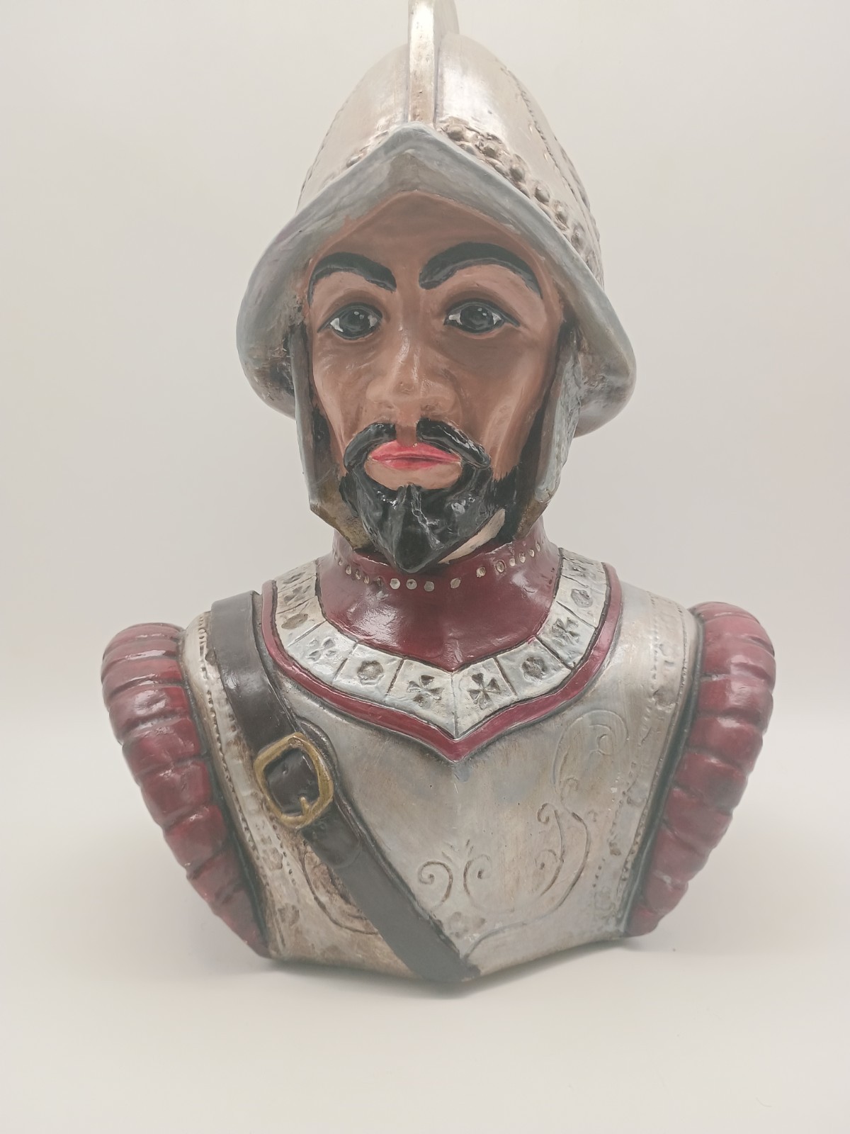 Conquistador Juan Rodriguez Cabrillo San Diego Bust Chalk Ware