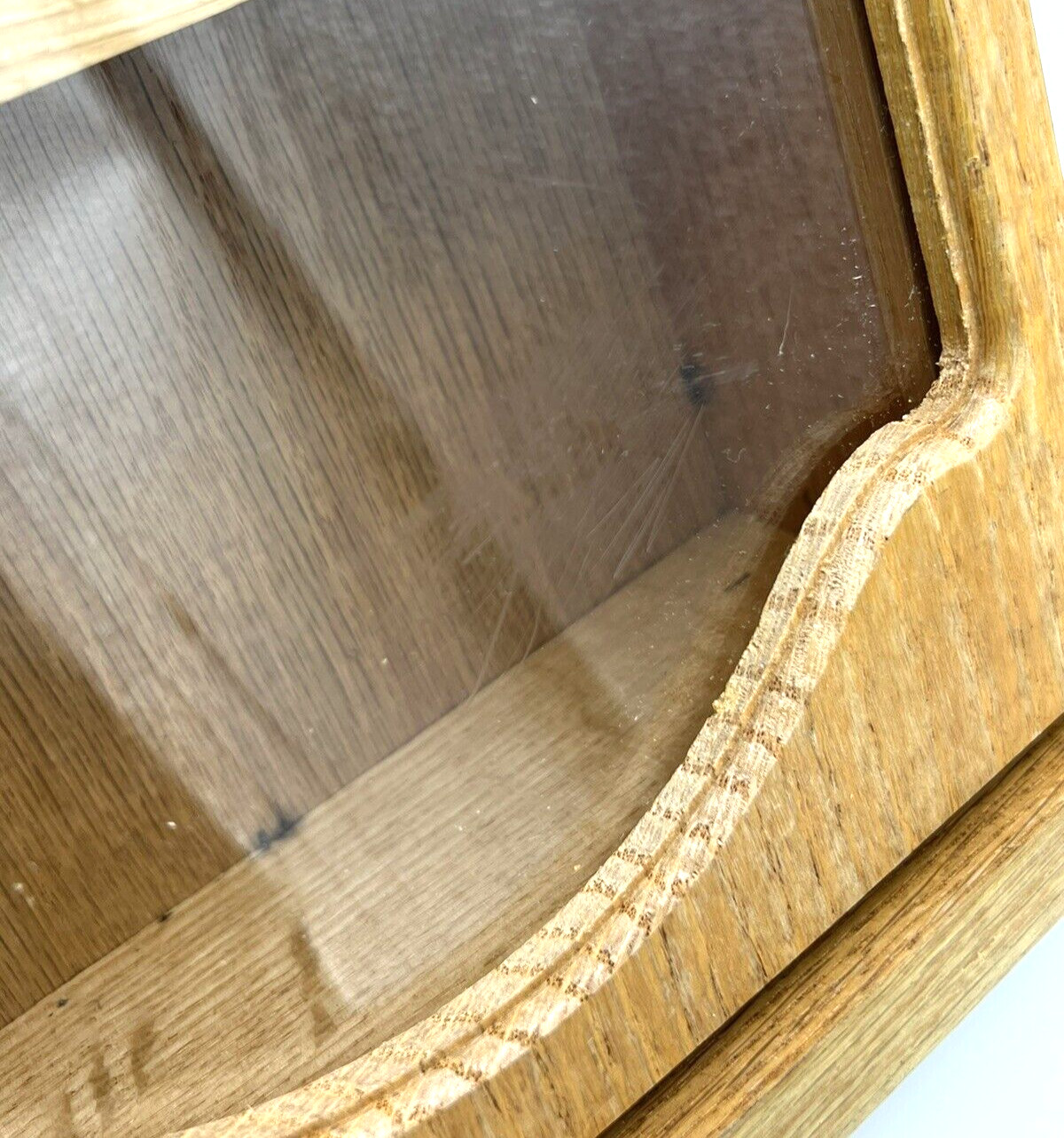 Porter Cable Oak Store Display Plexiglass Front 24-Bit Box Case 11 1/2″ x 9 1/4″