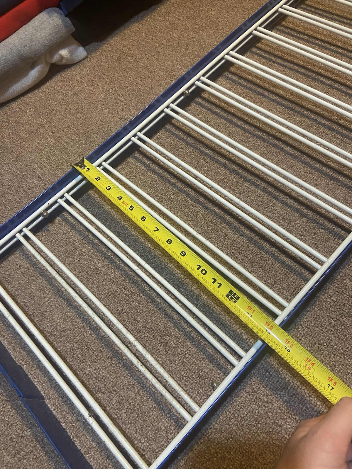 Vintage 1990s Reebok Shoe Display Metal Slat Shelf Store Fixture