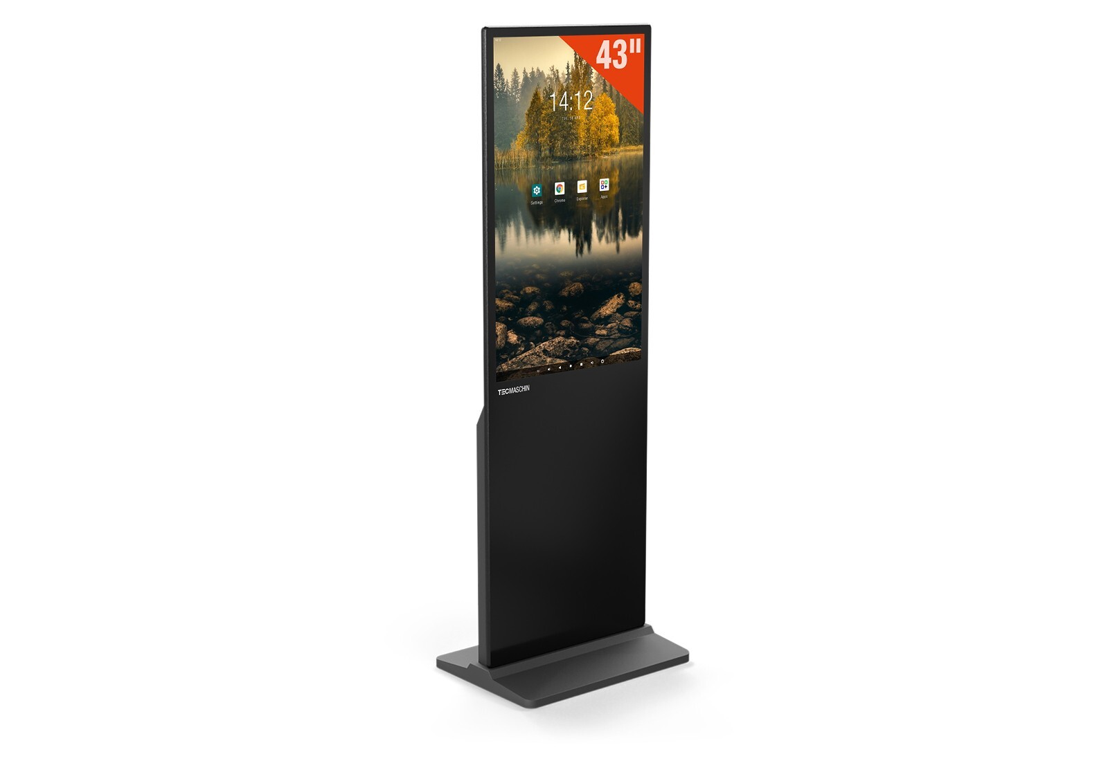 Digital advertising display, totem, digital signage DKS-LED43, 43 in display