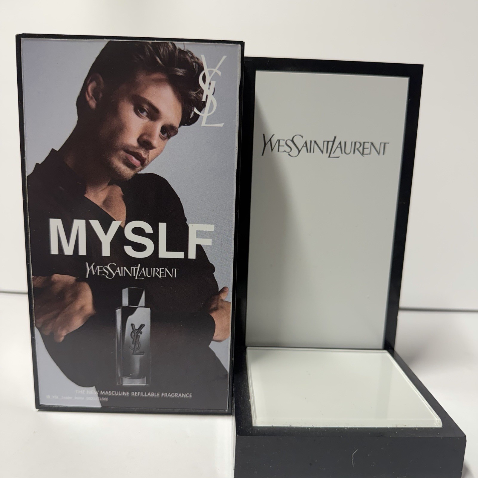 Yves Saint Laurent MYSLF Retail Counter Display Tester Fixture Store Advertising
