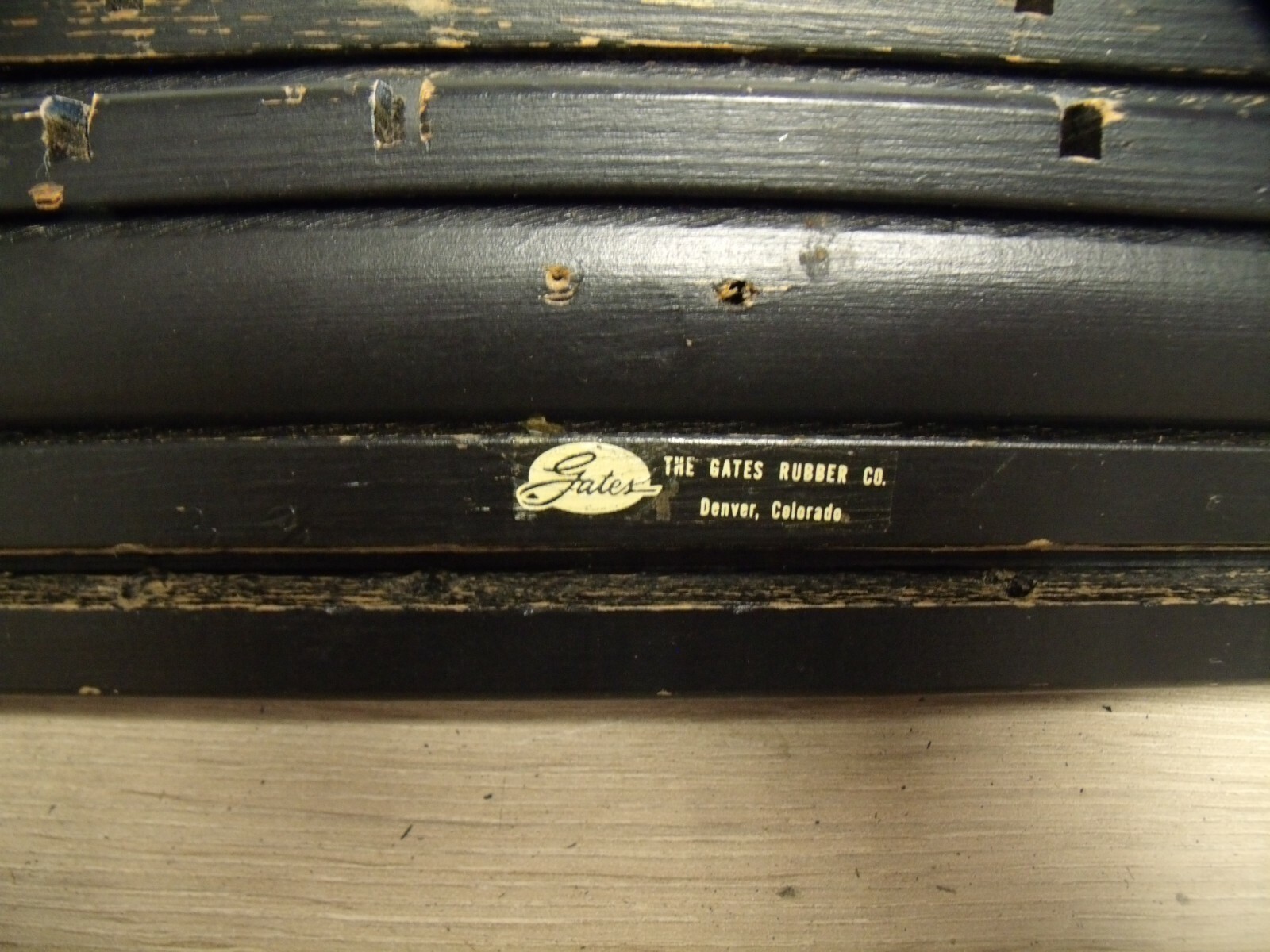 Lot of 13- Vintage Gates Rubber Co. 36″ Fan Belt Wall Display Racks +140 Hooks