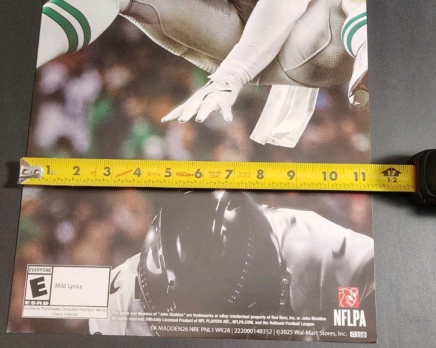 2025 – EA Sports madden 26 – Store display advertisement – 24x 11x