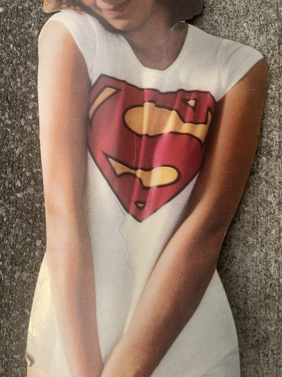 Vtg 70’s Barbara Streisand Cardboard Standee Superman Store Promo 67”