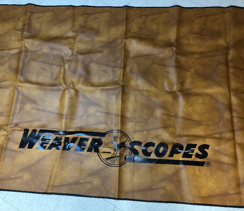 Weaver Scopes Dealer point of sale Counter Display / Banner HUGE! 106” x 54” vtg
