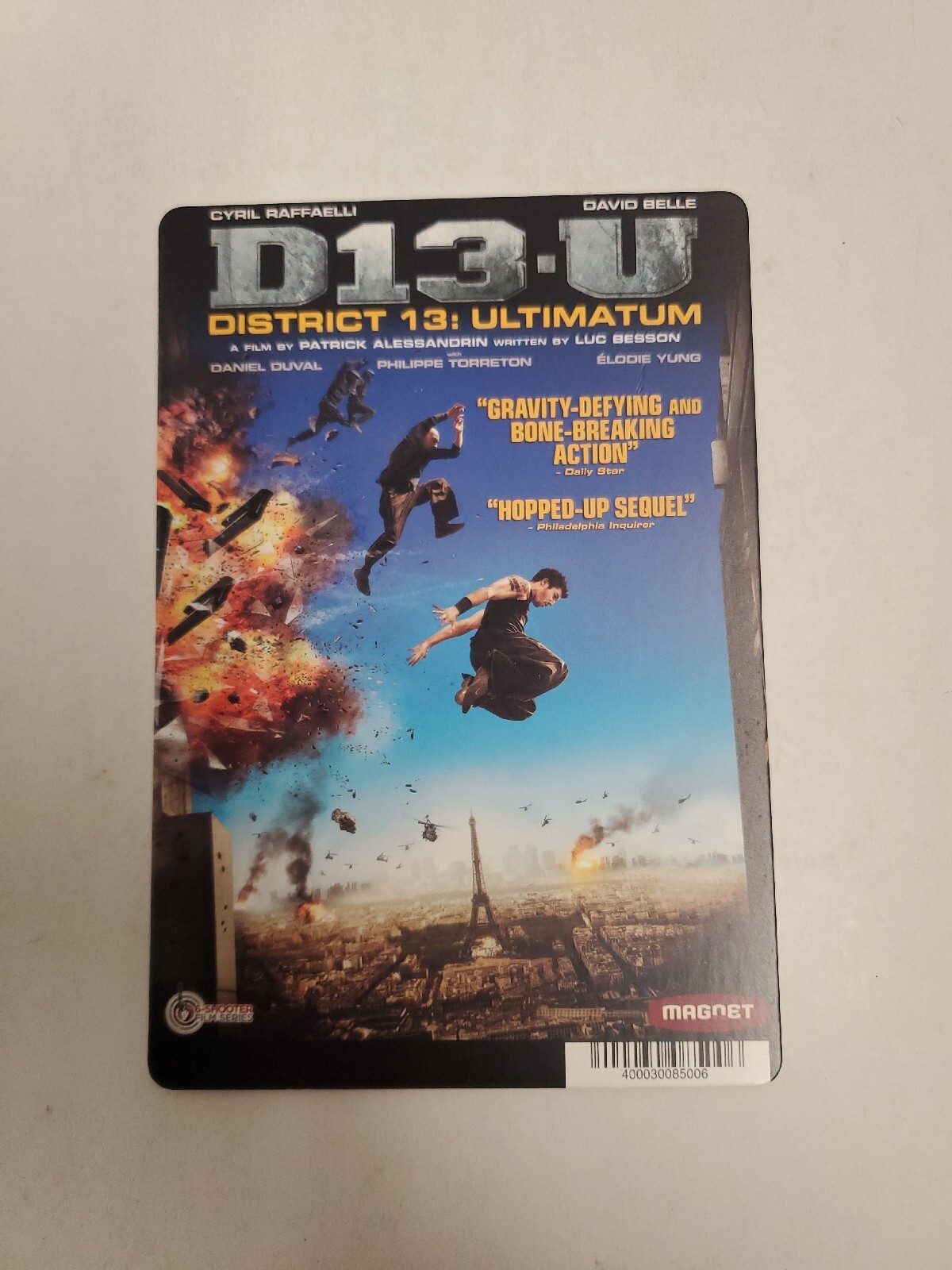 D13-U District 13 Ultimatum BLOCKBUSTER DVD BACKER CARD ONLY 5.5″X8″