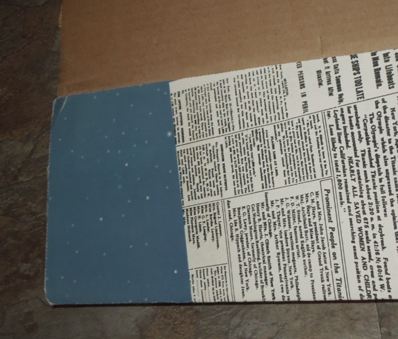 Vintage Chicago Tribune cardboard newspaper display Rocket, Y2K, 1999-2000