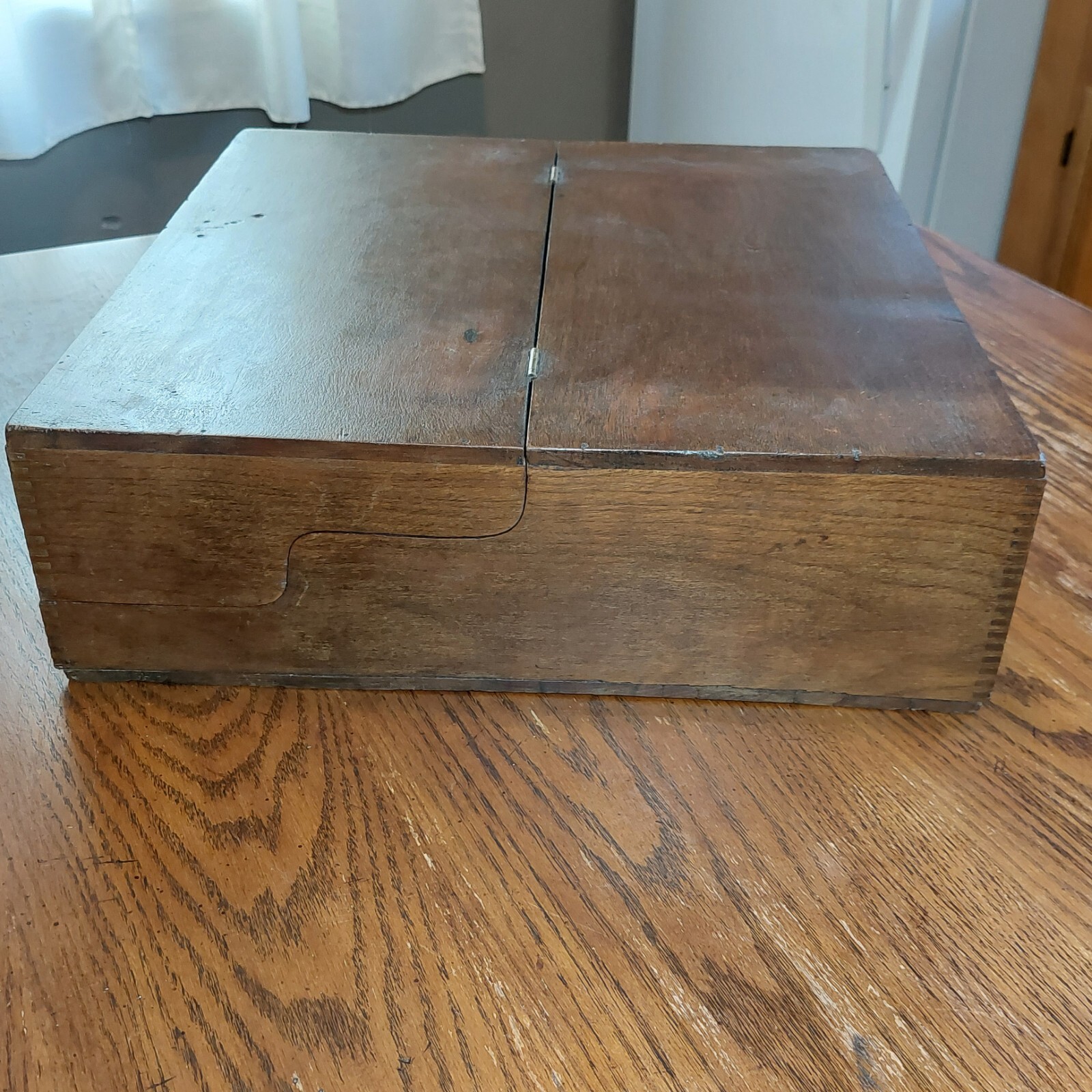 Antique 1880’s Clapp & Baileys REMNANTS Wooden Countertop Advertising Display