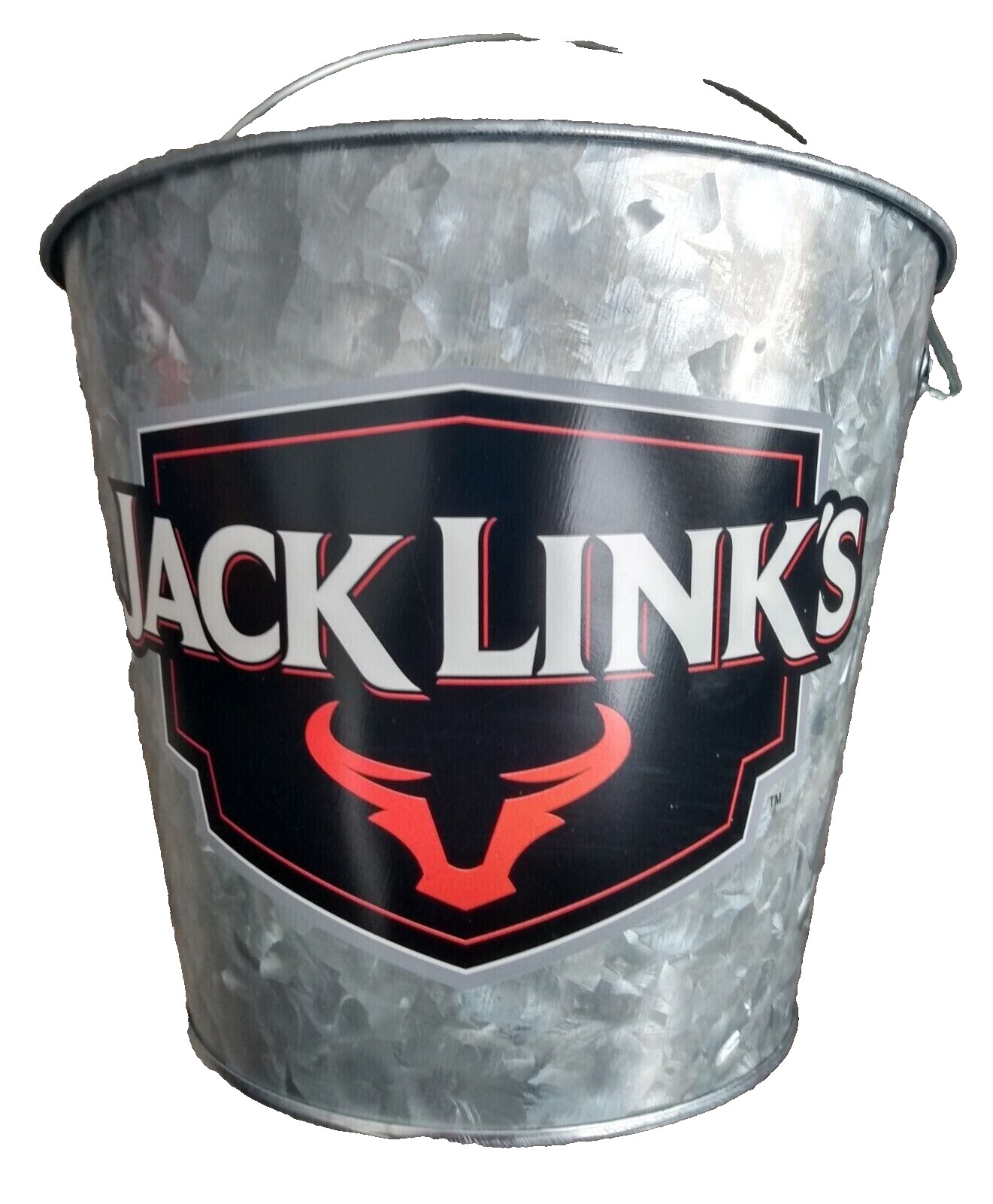 Jack Links Beef Jerky Metal Bucket Store Counter Display Mancave Beer Meat