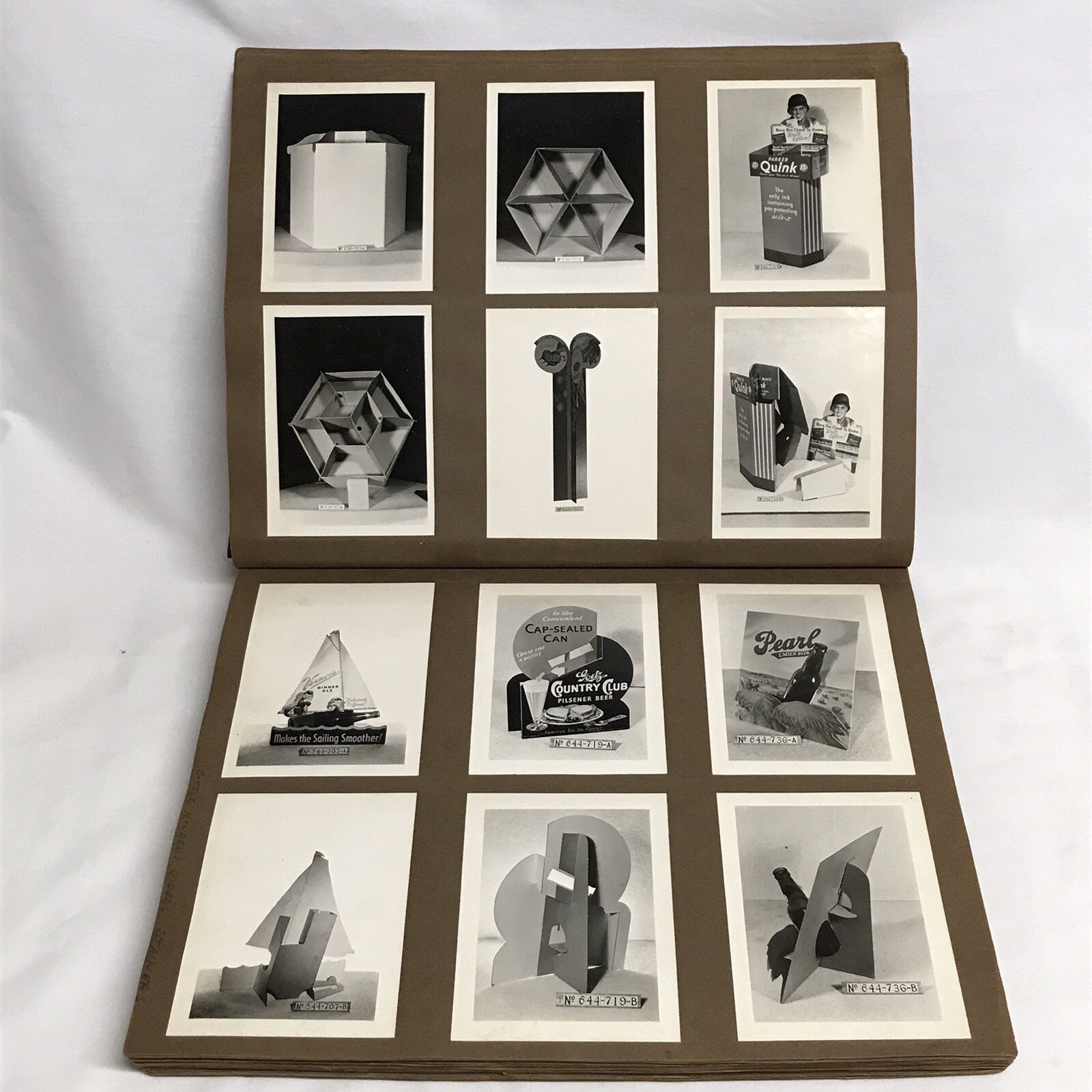 Art Deco Professional Black White Photos of Store Display Advertisement Pieces