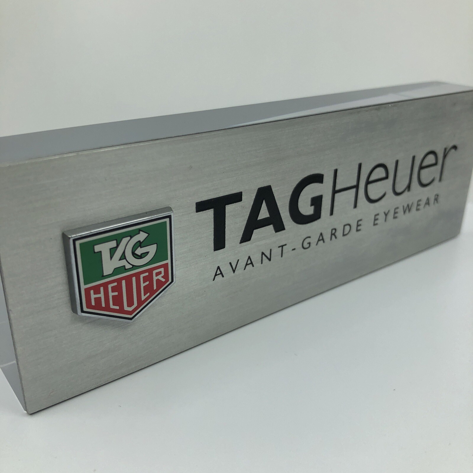 Tag Heuer Avant Garde Eyewear Display Logo Plaque Logo DISPLAY Piece Sign
