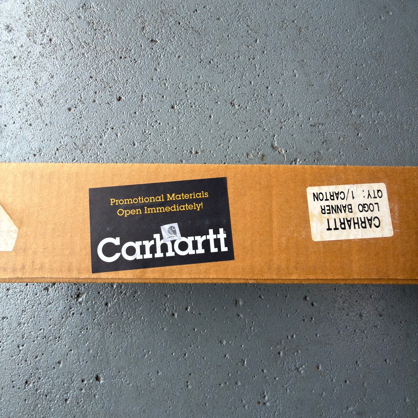 Carhartt Large Vinyl Banner Sign Black White Hard At Work Since 1889 Brand New
