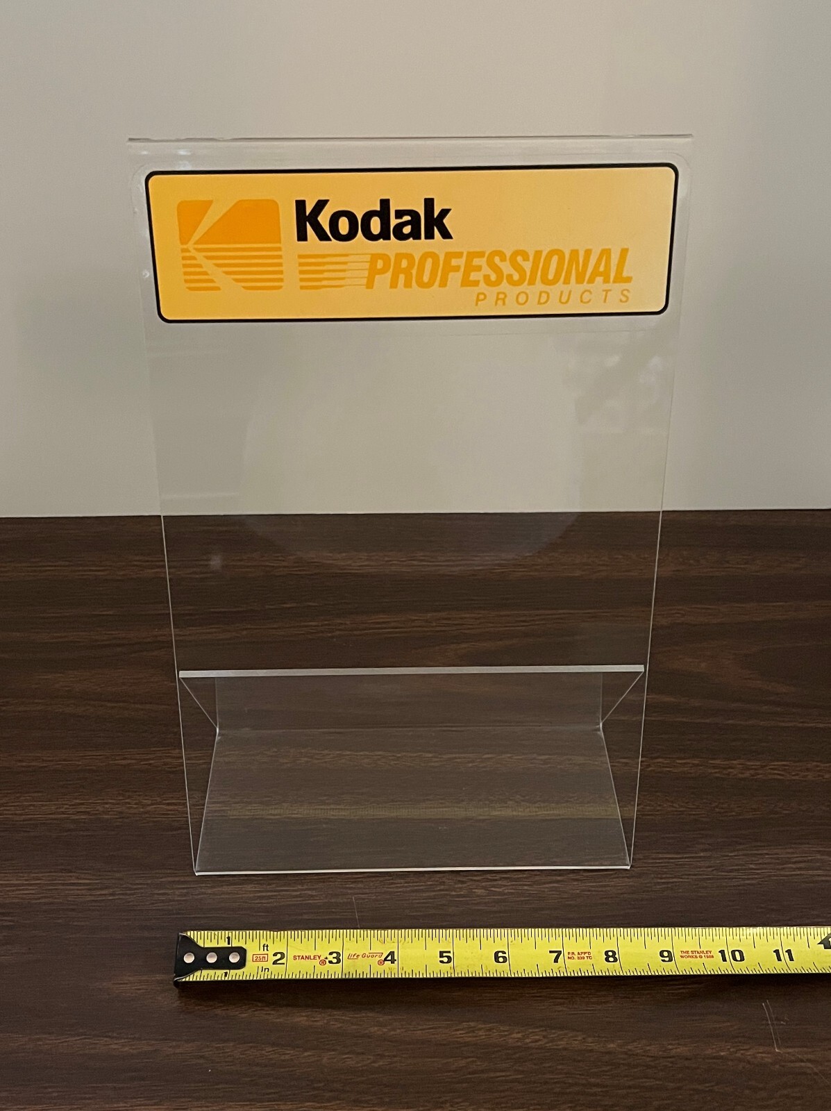 Vintage Kodak Professional Products Lucite Advertising Display Stand & TMAX Ad