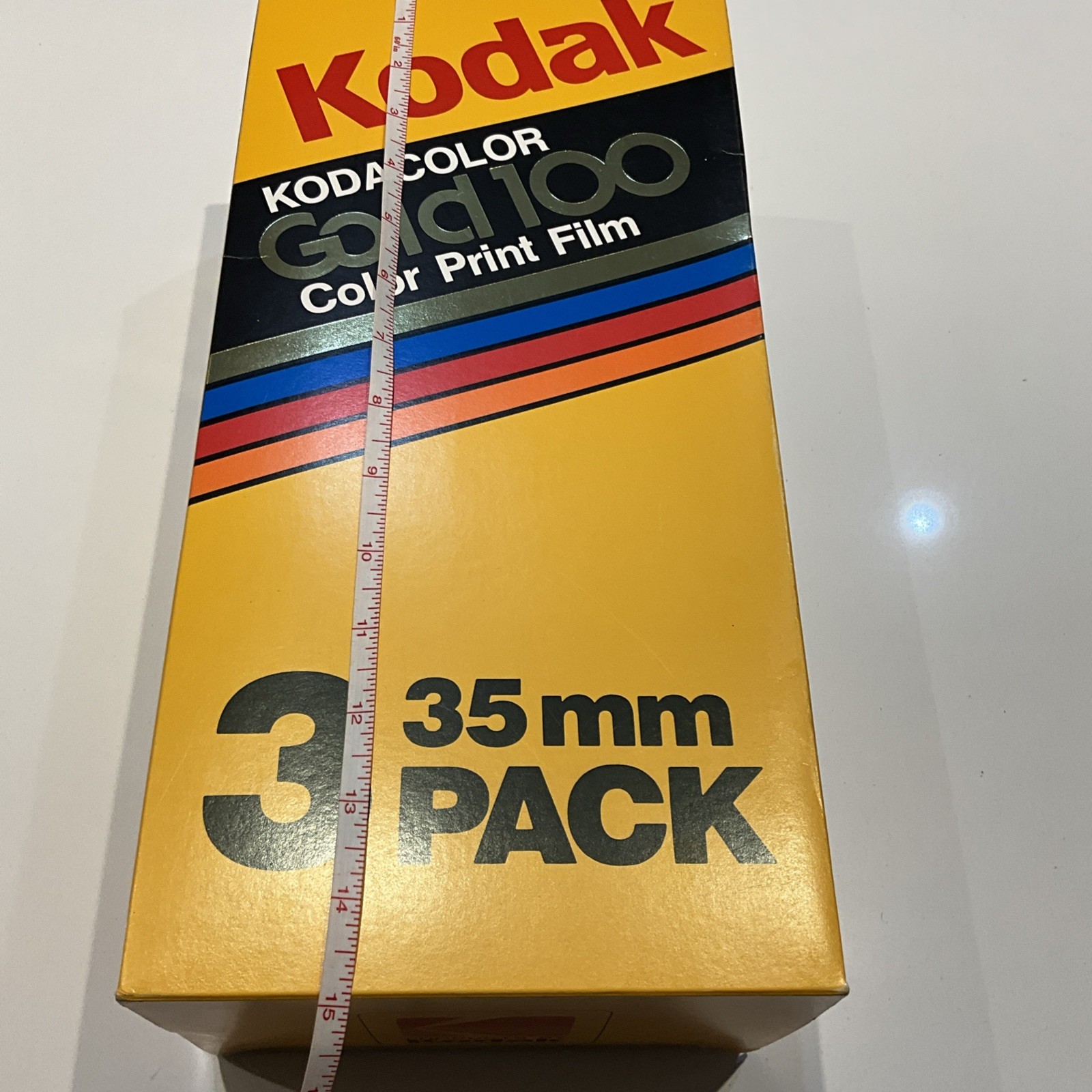 Vintage Kodak KODACOLOR Gold 100 35mm 3 Pack Large Store Display Box 15x7x5