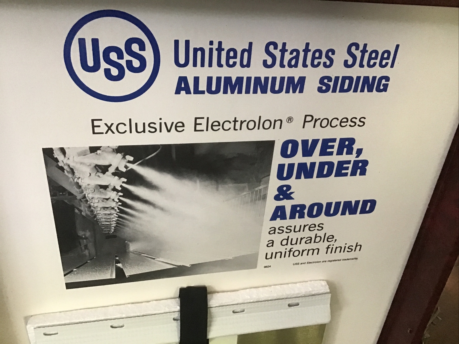 Vintage USS US Steel Aluminum Siding Briar-Cut Salesman Sample Mid Century