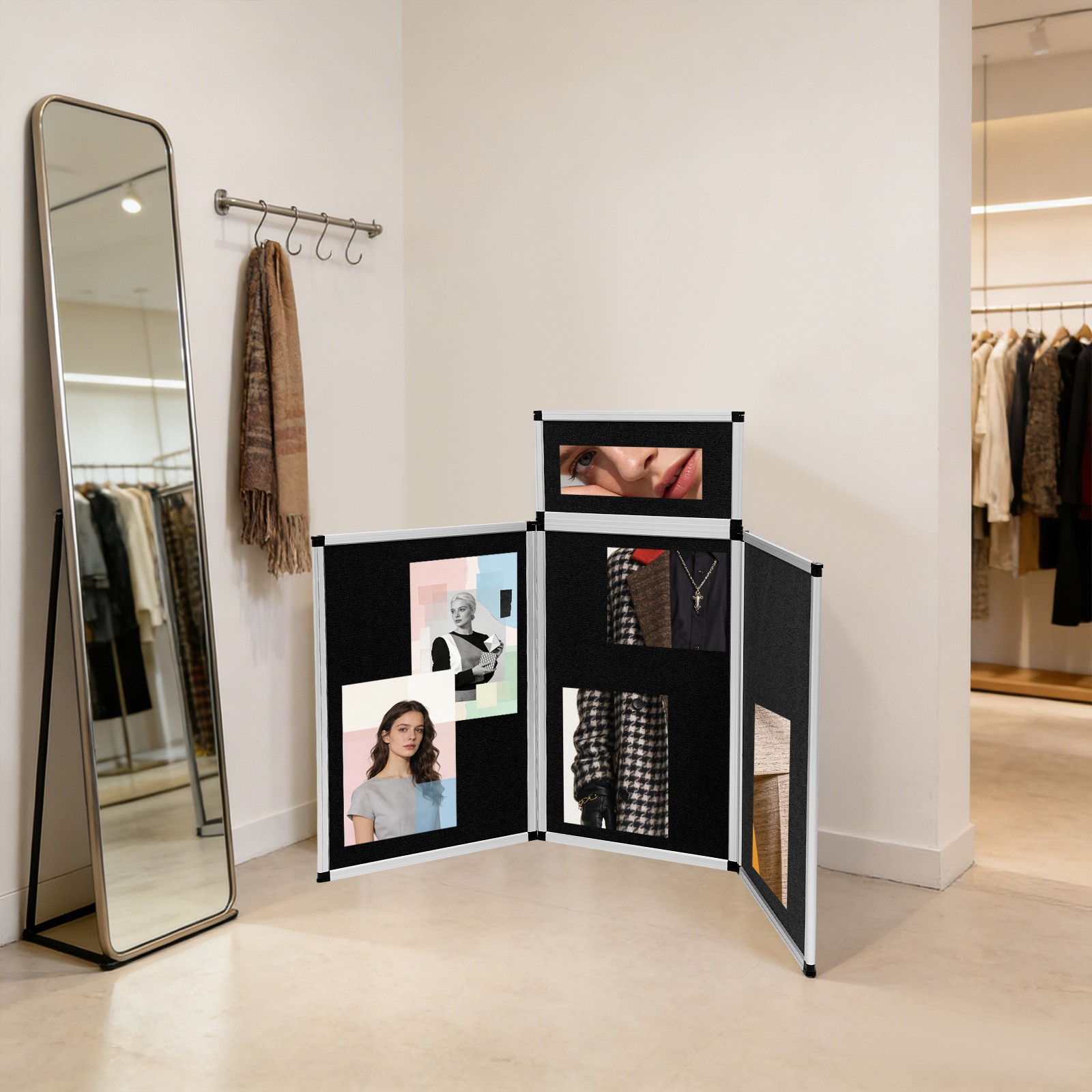Trifold Poster Display Board 3+1 Folding Display Board w/ Carry Bag Free Ship