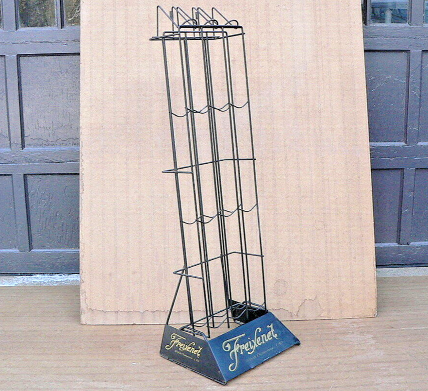 FREIXENET SPARKLING WINE Bottle Metal Rack Holder Sign Store Display