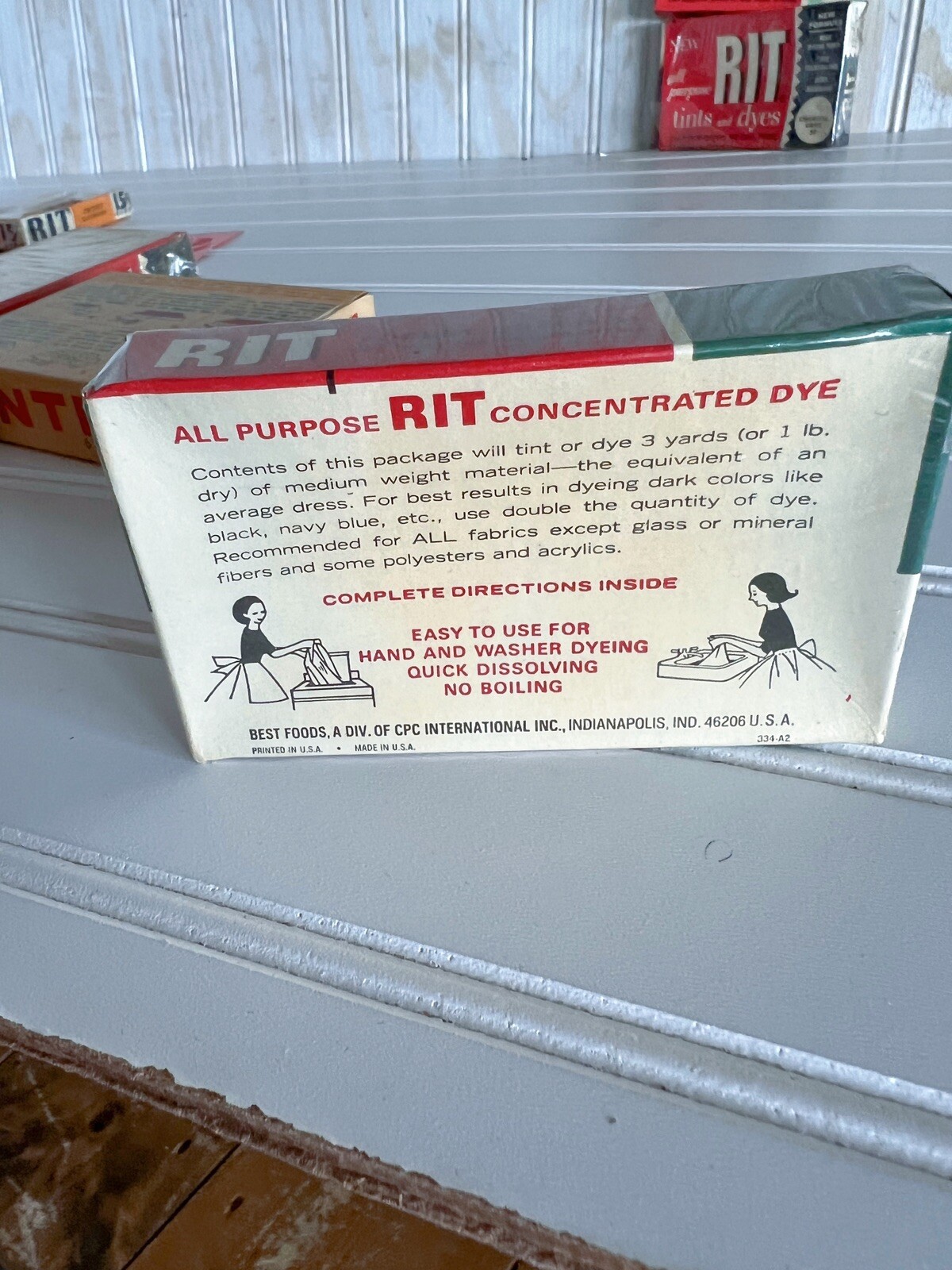 Vintage RIT Tintex Instant Dye Lot Original Boxes Assorted Colors 1930’s-50’s