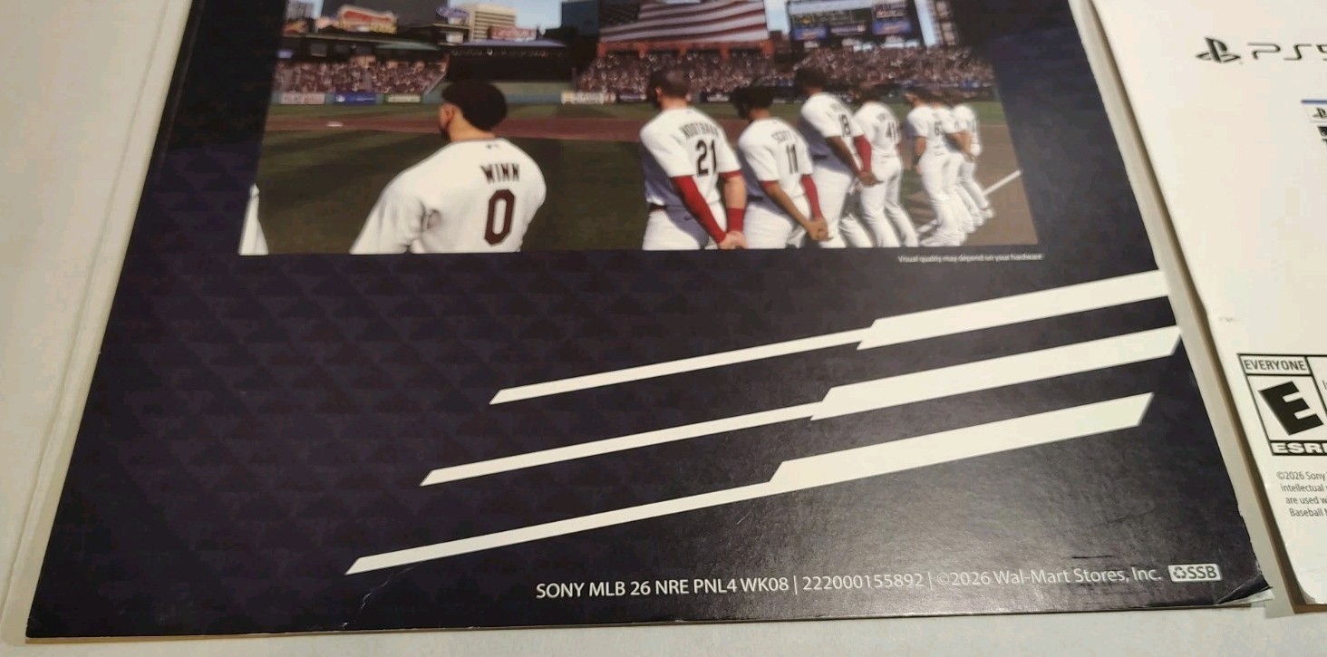 MLB The Show 26 Promo Walmart displays advertisement – 24x 11x Lot Of 2