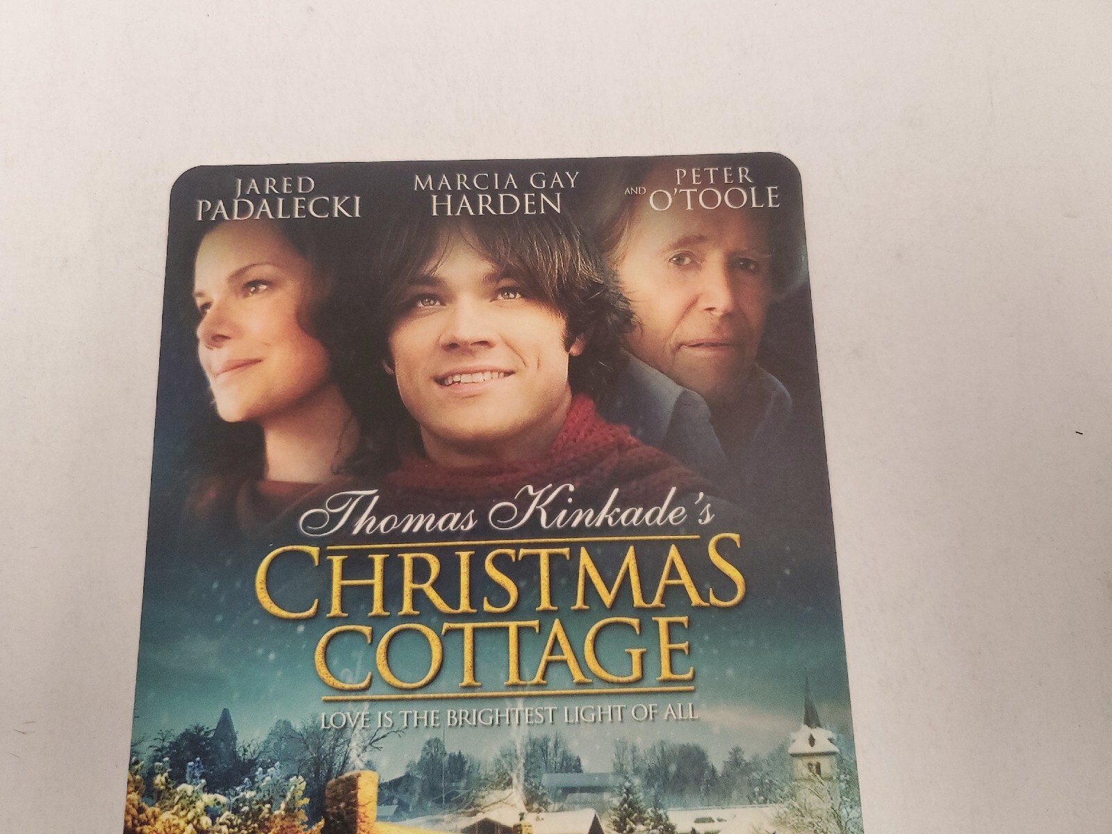 Thomas Kinkade’s Christmas Cotage BLOCKBUSTER SHELF DVD BACKER CARD ONLY 5.5″X8″