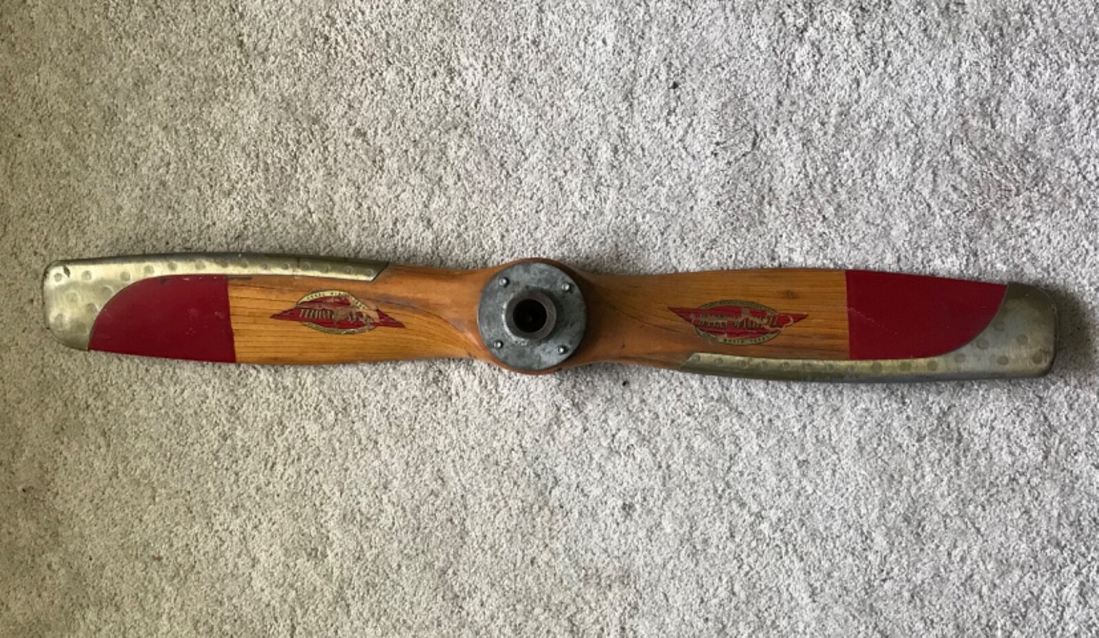 Banks-Maxwell Vintage 1930’s 36″ Propeller Working Wood Store Display
