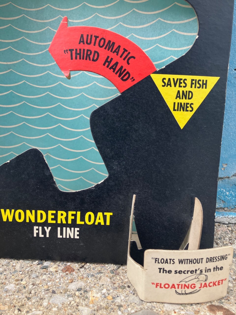 1960 Shakepeare Wonderod Fly Rod Tru-art Reel Line Fishing Store Display Vintage