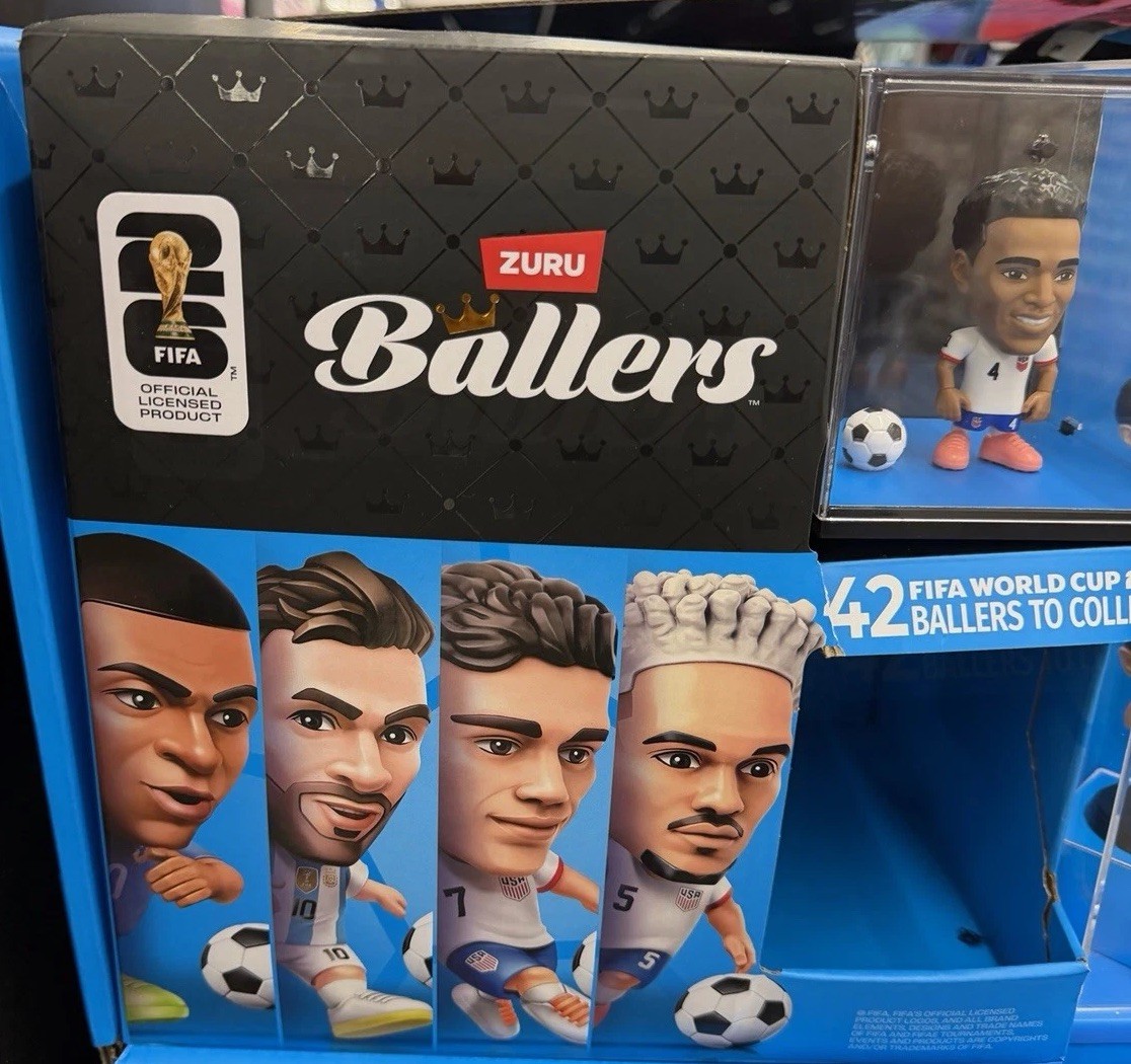 Zuru Ballers FIFA World Cup Store Display Advertising Collectible Black Blue