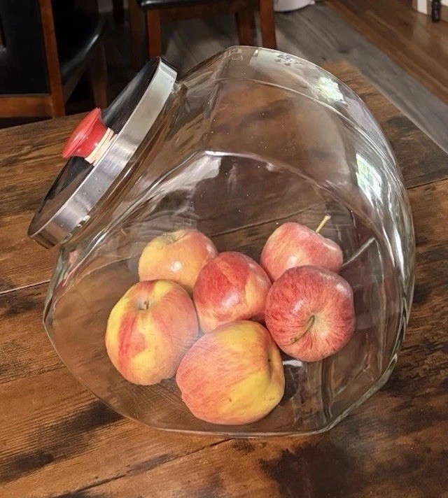 Vintage General Store Counter Display Glass Jar For Cookies, Candy, Snacks 10”