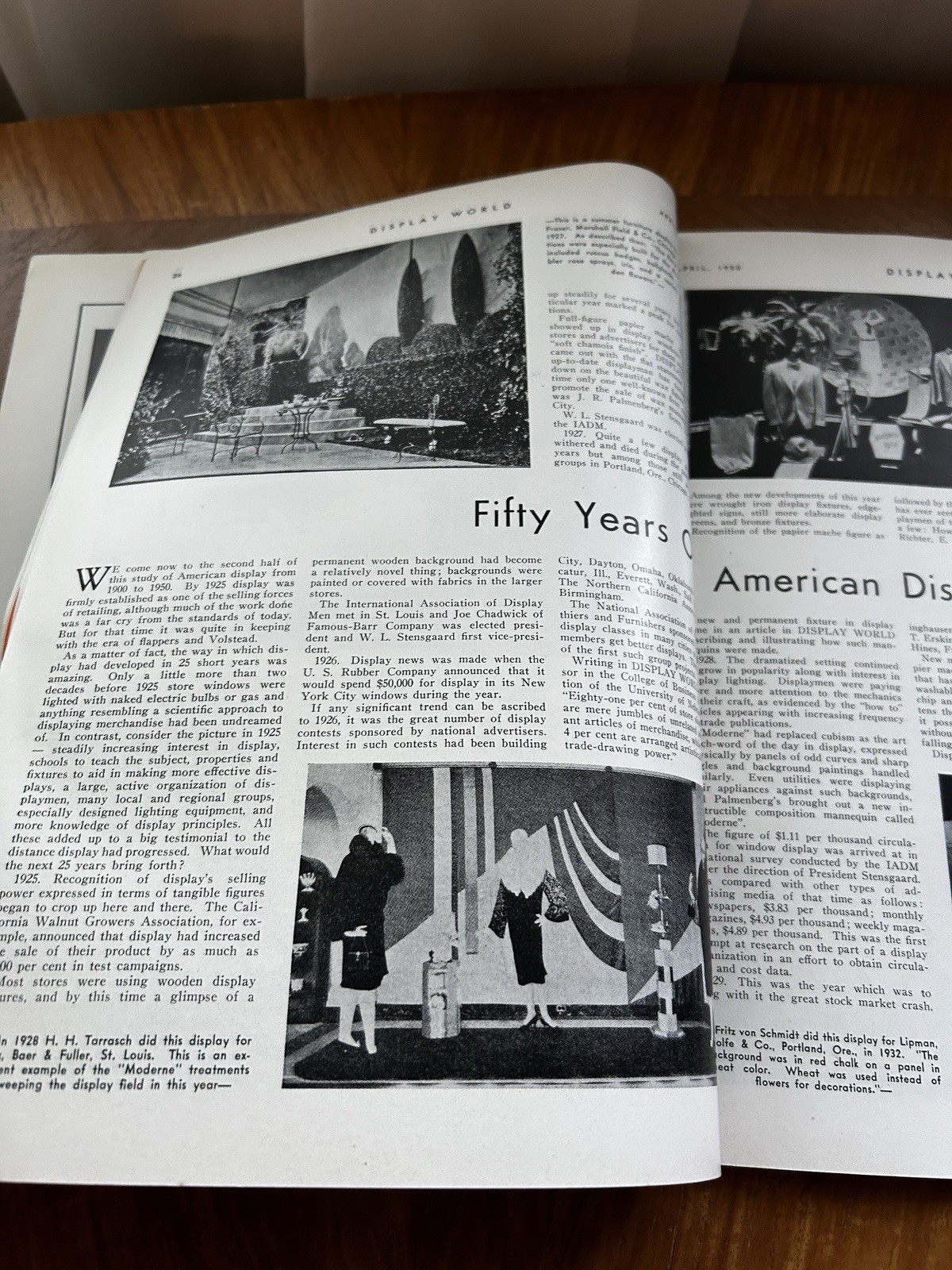 Vintage Display World Magazine 1950 Retail Store Window Mannequins Advertising