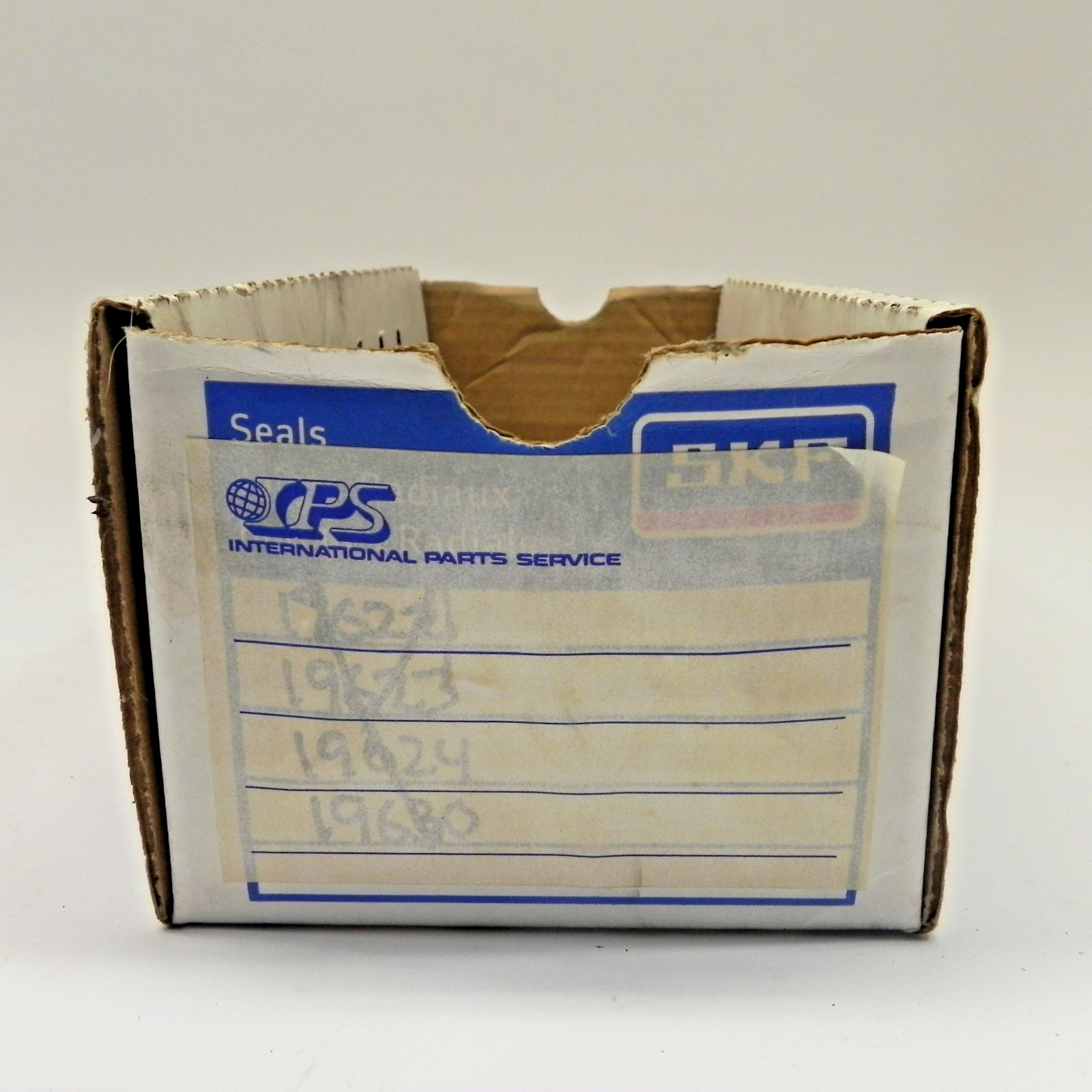 SKF SEALS & BEARINGS SERVICE STATION COMPONENTS CARDBOARD BOX EMPTY DISPLAY USED