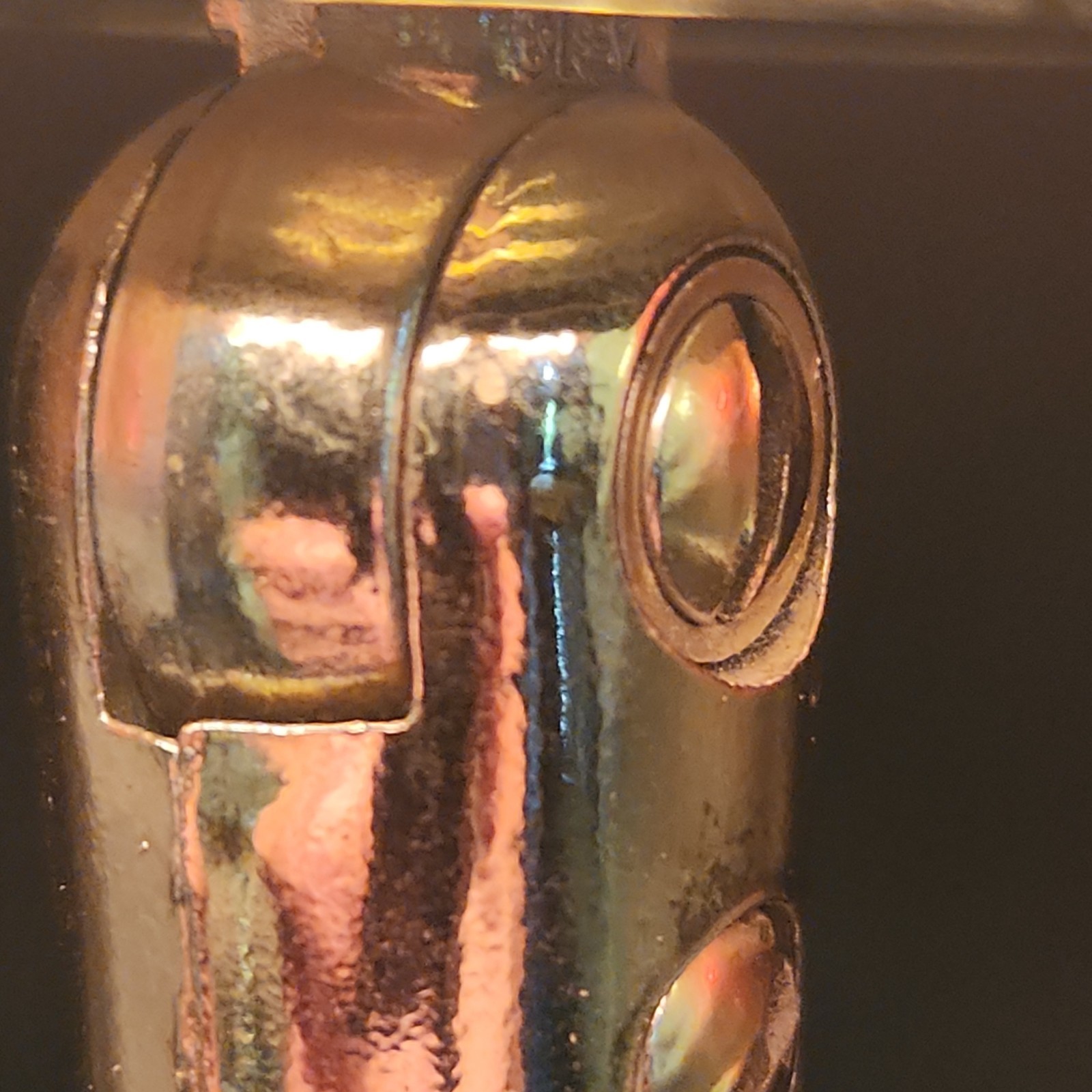 Vtg KODAK CAMERAS AND FILM Lamp Faux Glass Tiffany Style Shade Advertising 17″
