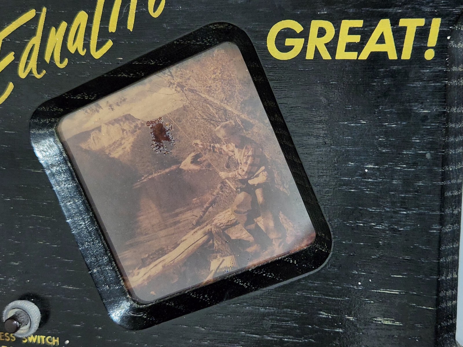Vtg Ednalite Picture Store Lighted Counter Display Photography Wrigley Displays