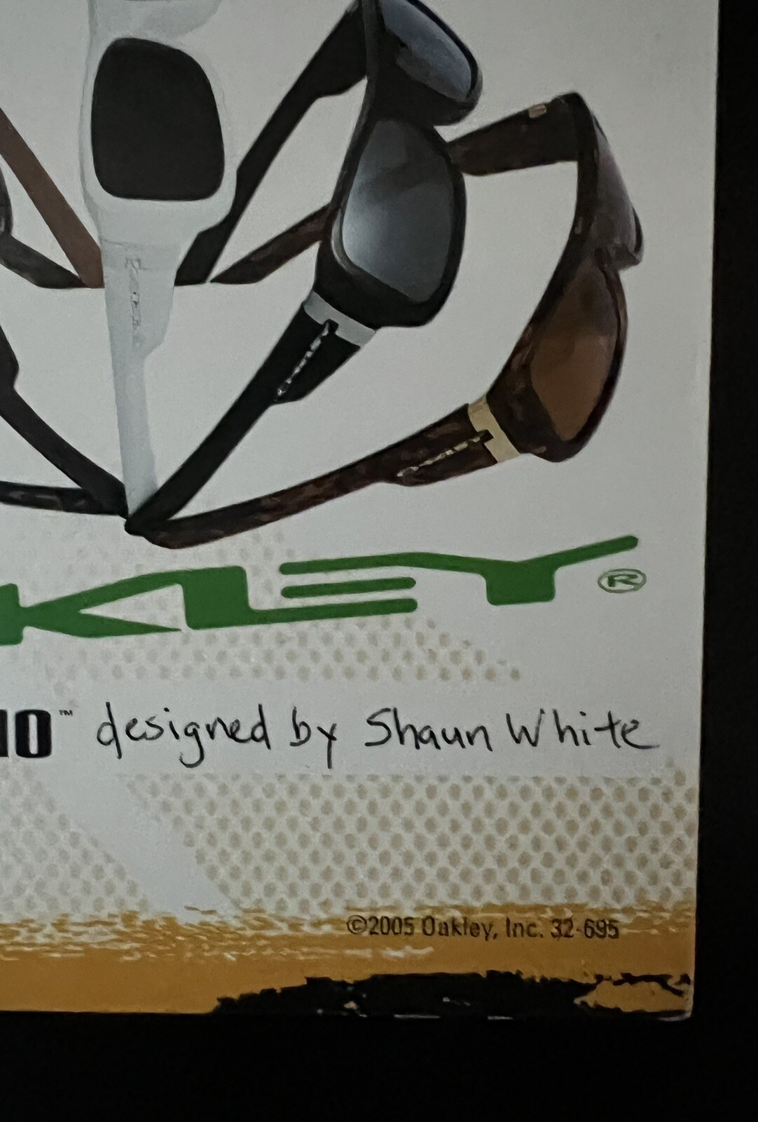 Oakley Montefrio Sunglass Pop Card With 2005 Sean White Rare Collectors #32-695