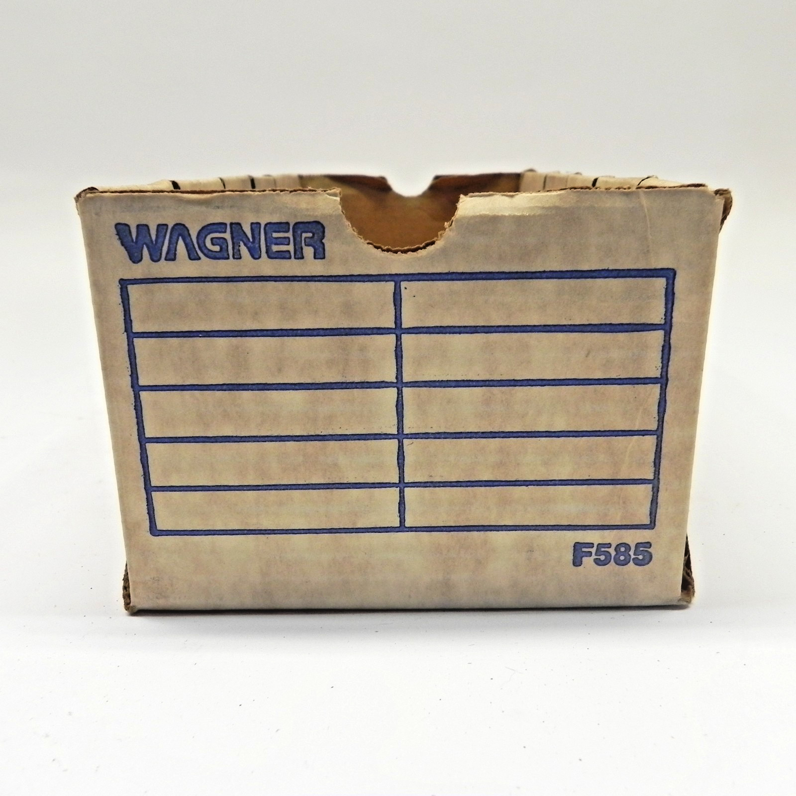 WAGNER AUTOMOTIVE SERVICE STATION COMPONENTS CARDBOARD BOX EMPTY DISPLAY USED