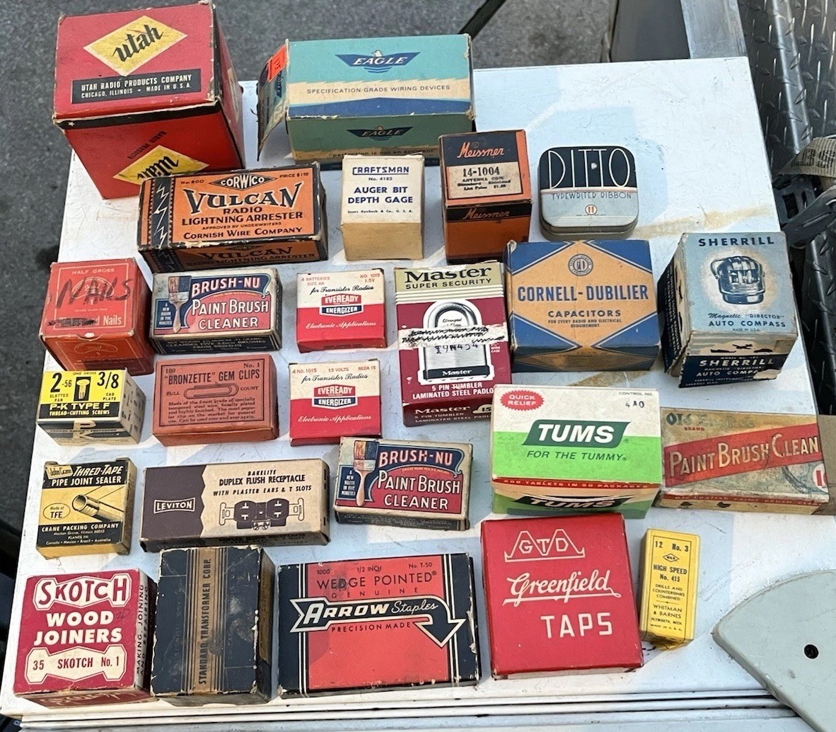 Vintage Advertising Product Packaging Lot Merchandise Store Display