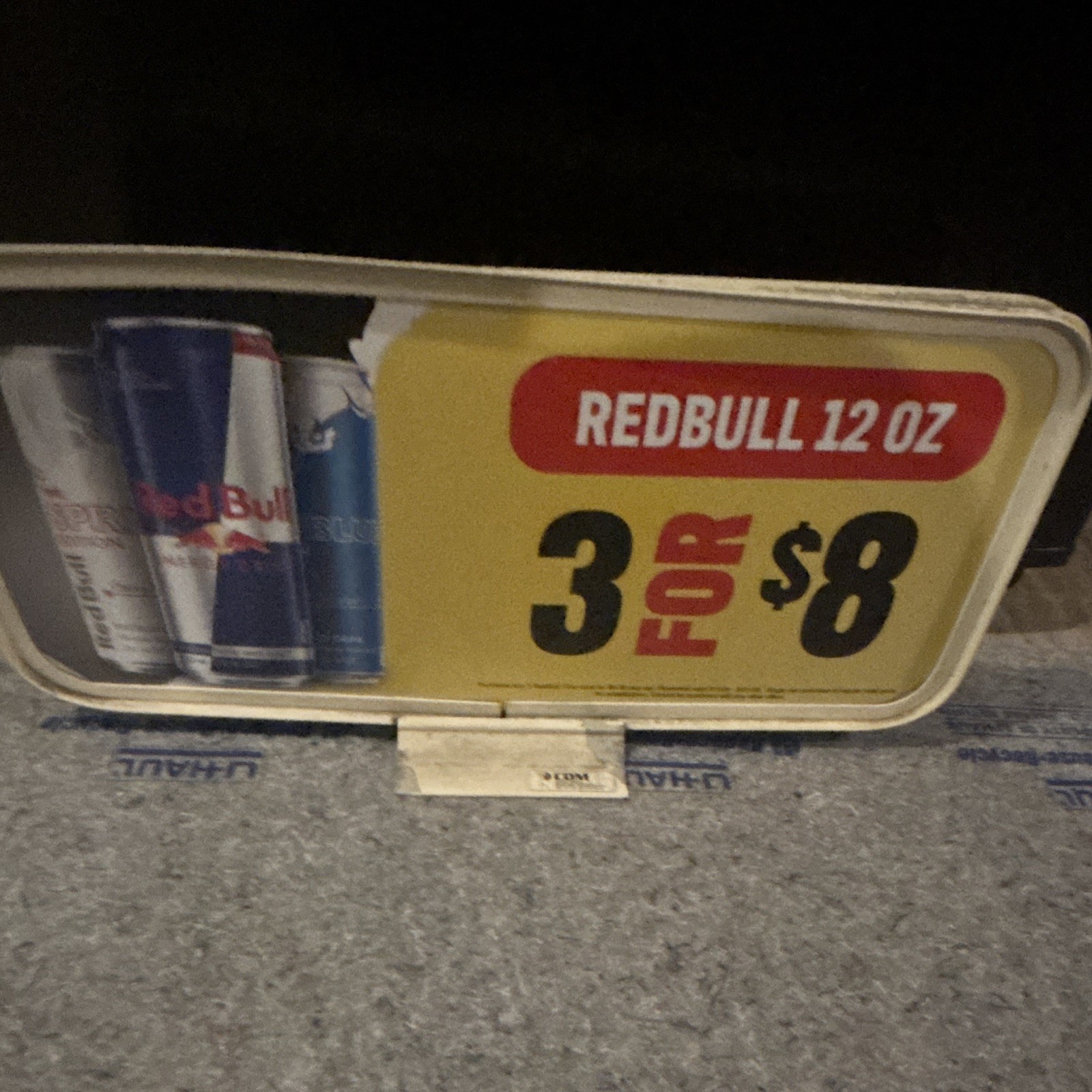 Slim Jim & Red Bull Store Display Advertising Sign 12 oz 3 for $8 BOGO 2026
