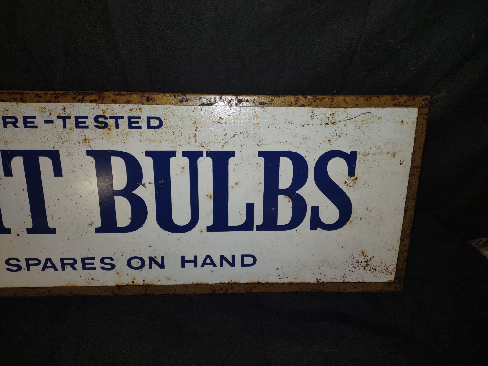 Vintage GE General Electric Light Bulb Double Sided Advertising Display Sign 41″