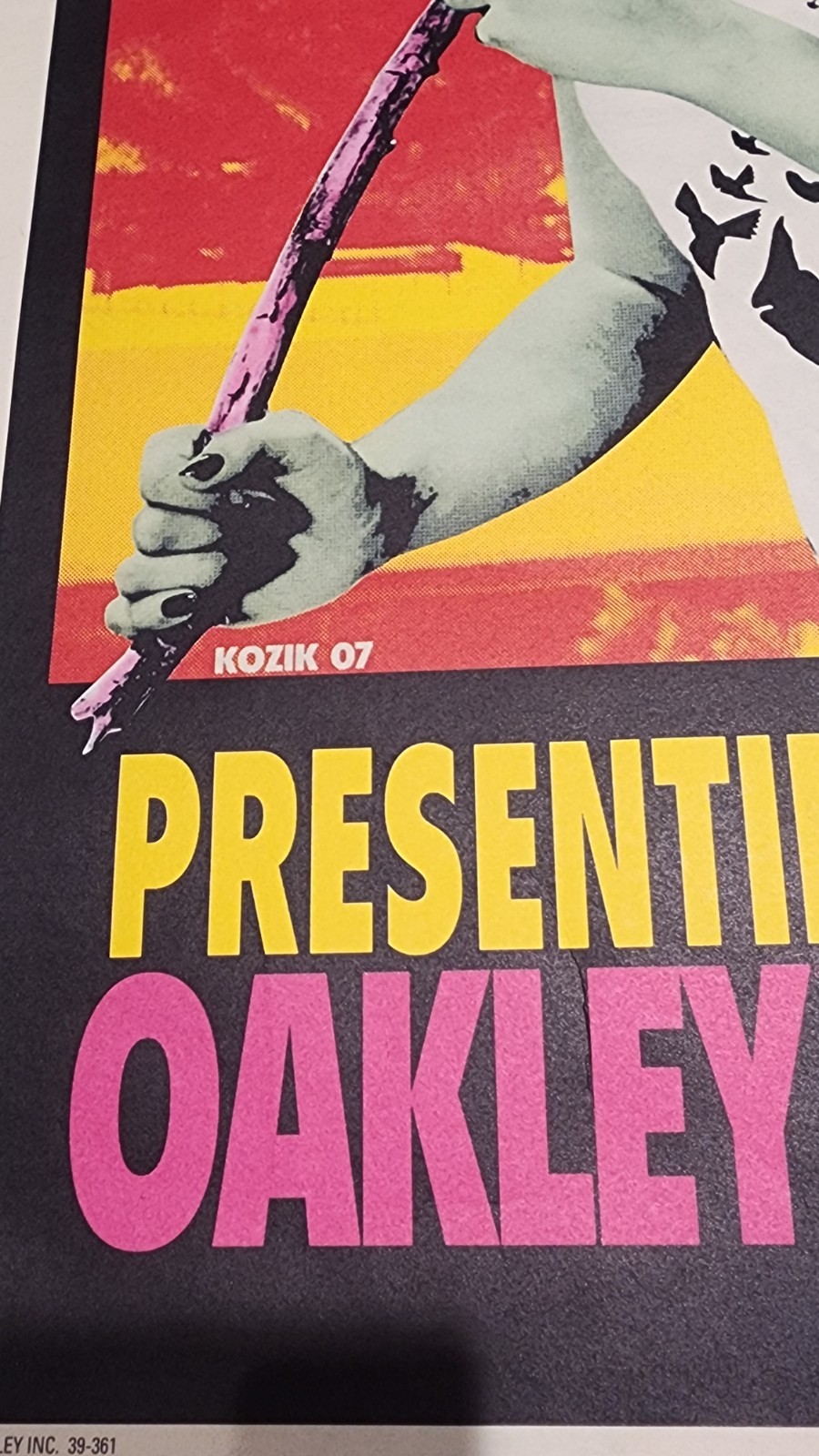 Oakley 2007 13″ X 18″ Poster ANNE-FLORE MARXER Stockholm Kozik Advertisement