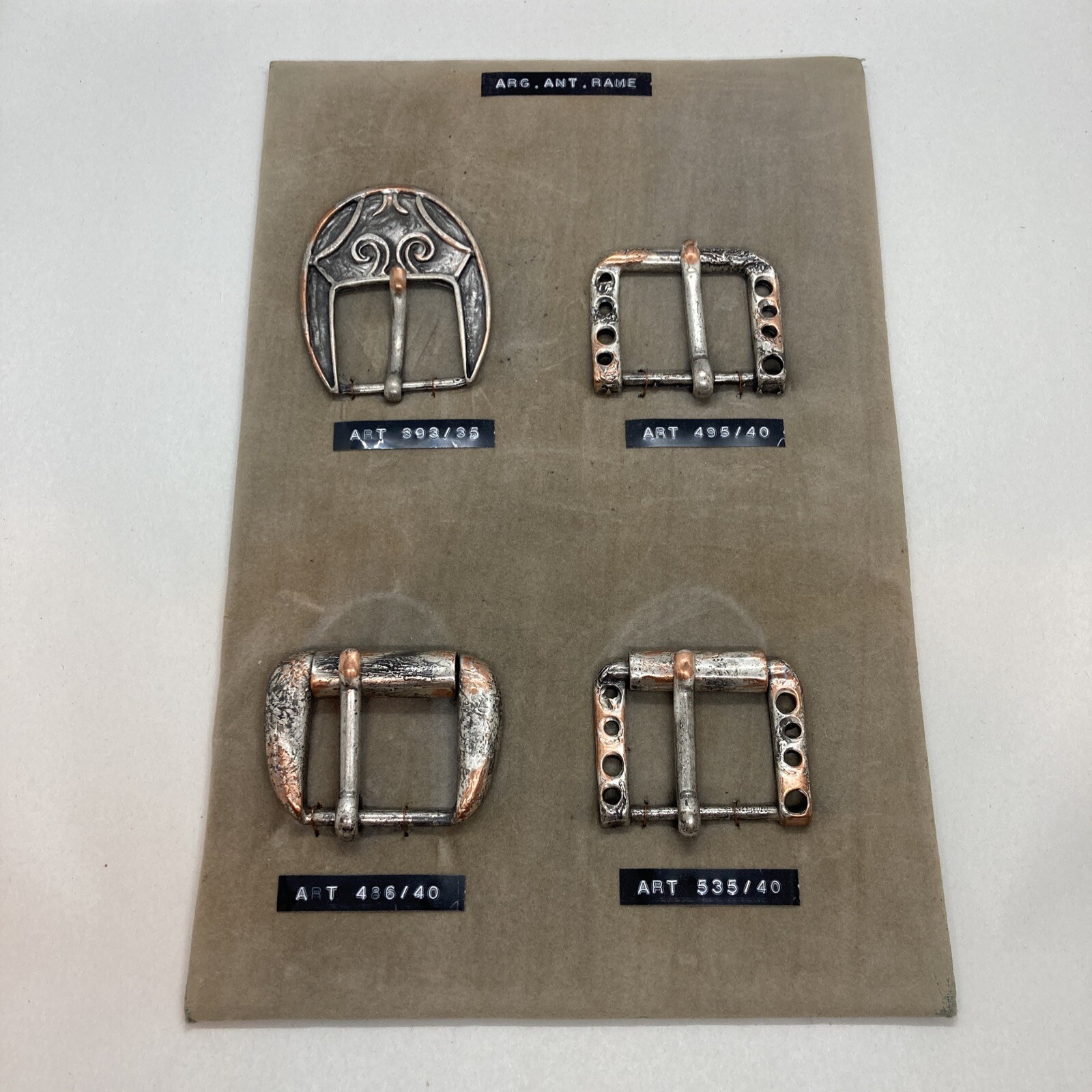 Vintage Made In Italy Designers Belt Buckle Salesman Sample Store Display RARE