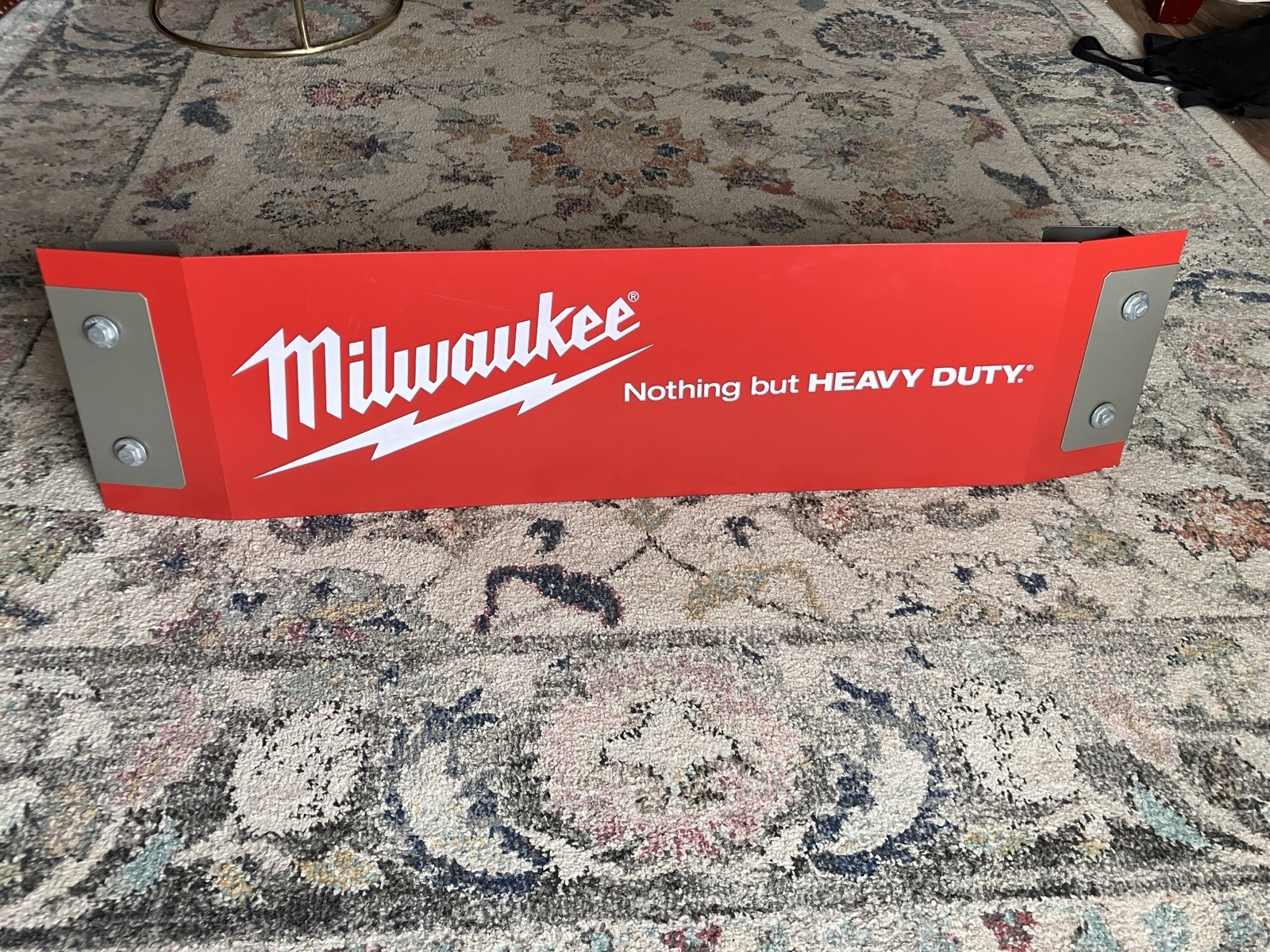 Milwaukee Nothing but HEAVY DUTY Advertising Sign Red White Gray Display