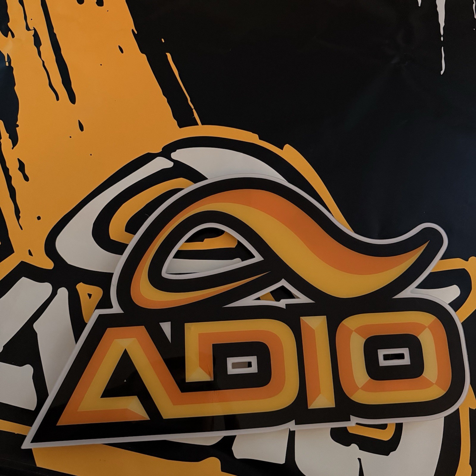 BIG Thick Plastic ADIO SHOE SHOP SIGN BAM MARGERA * Cky * ADIO SKATEBOARDING *