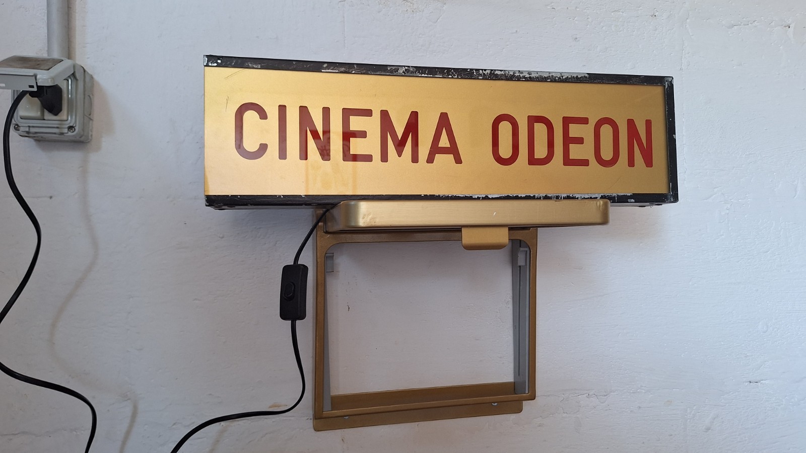 Original 1970s Cinema Odeon Light Sign