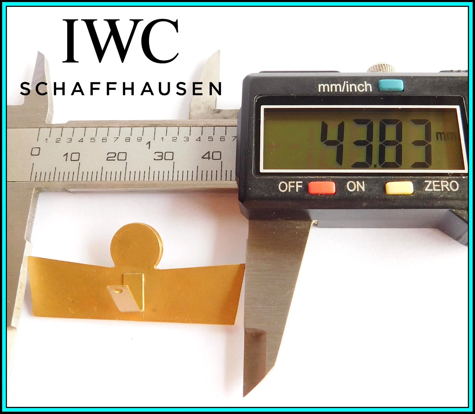 IWC – RARE VINTAGE 1960’s IWC Enameled WINDOW SHOP DISPLAY SIGN: “Calendrier”